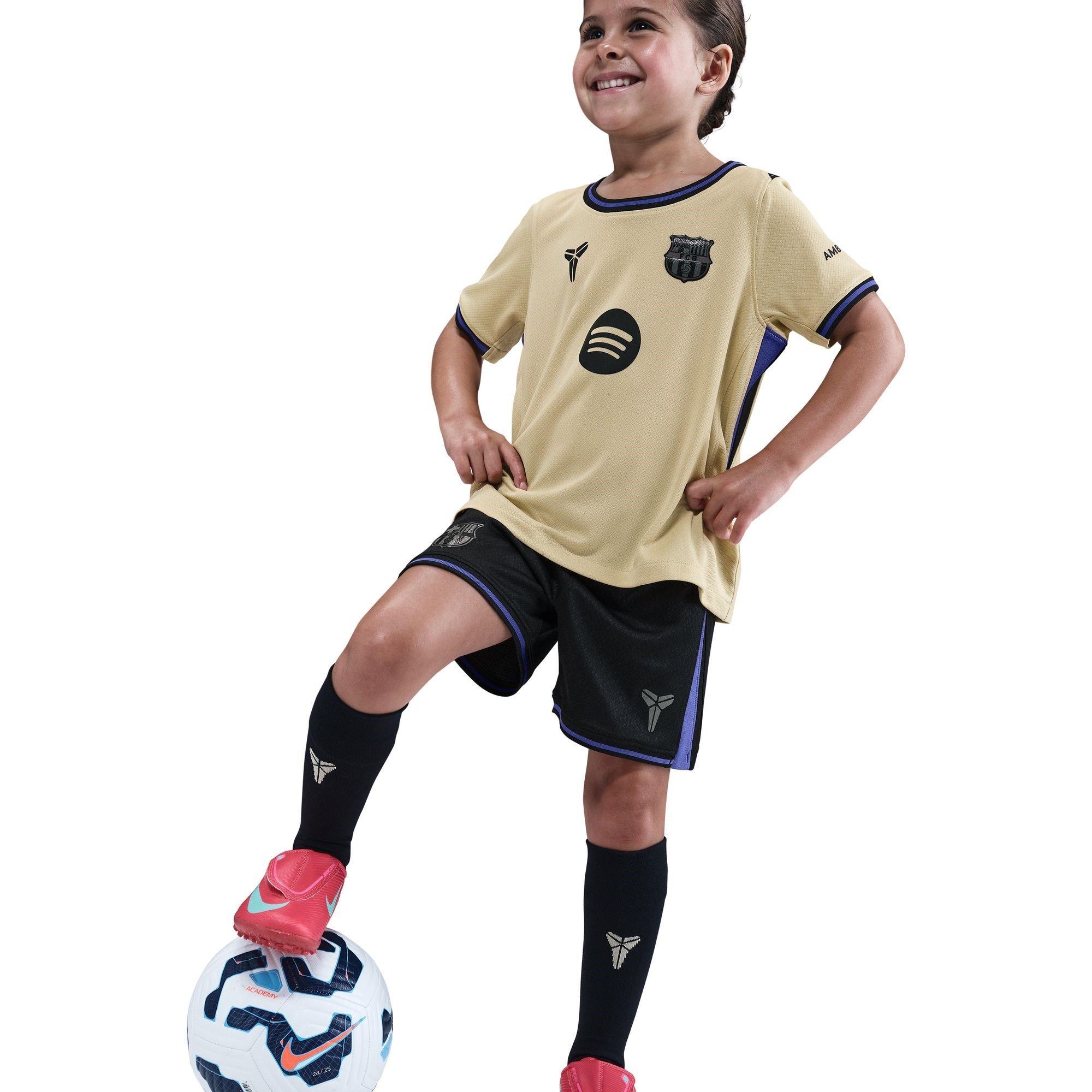 Goud/Paars - Nike - Barcelona Away Minikit 2025/26 Infants - 7