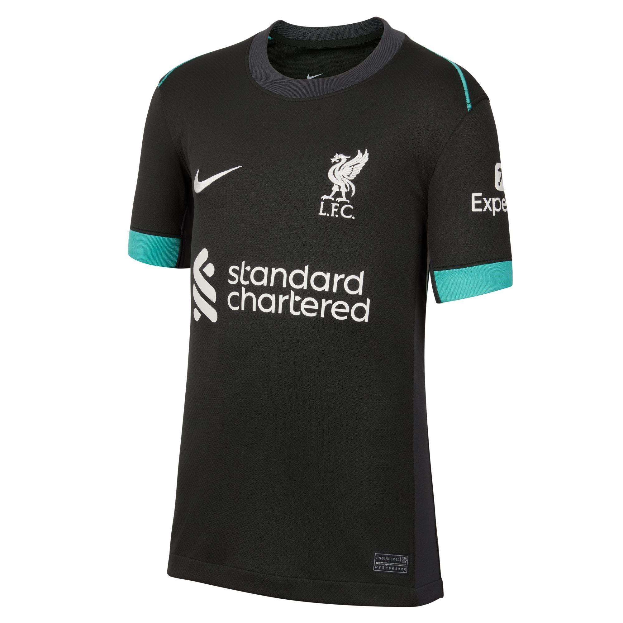 Teal - Nike - Liverpool Away Shirt 2024 2025 Juniors - 1
