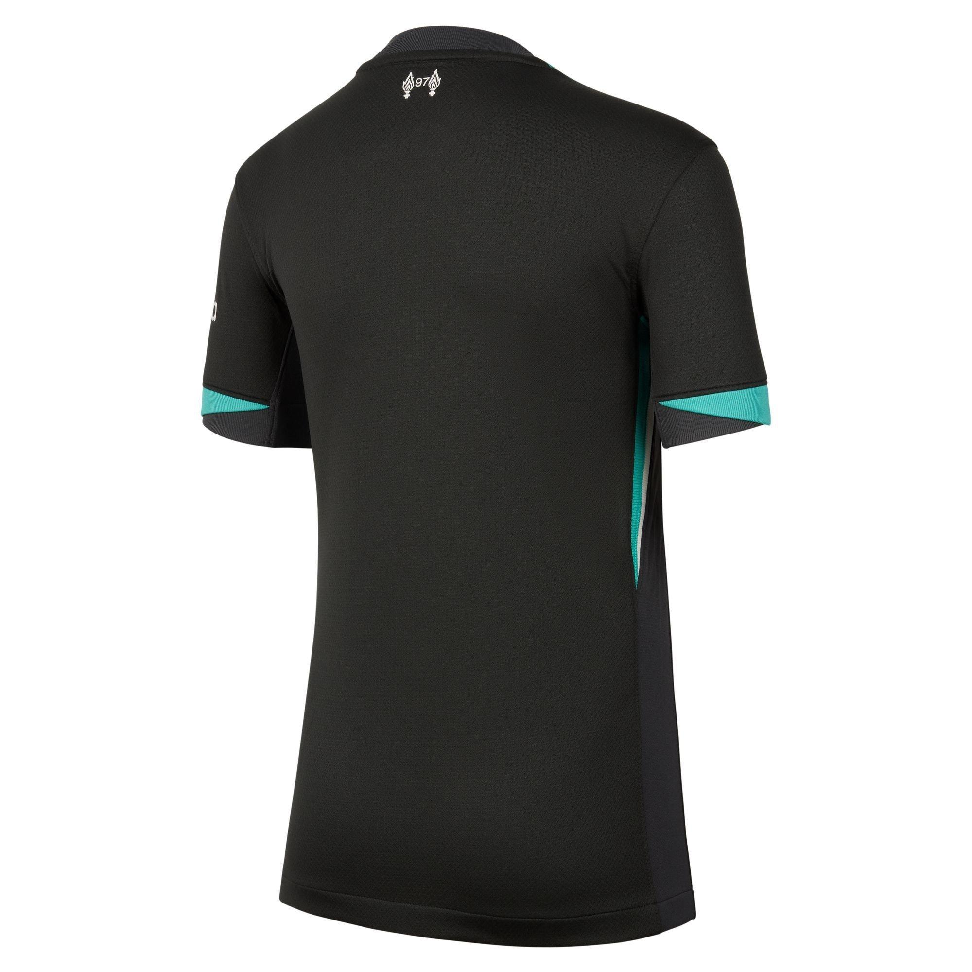 Teal - Nike - Liverpool Away Shirt 2024 2025 Juniors - 2