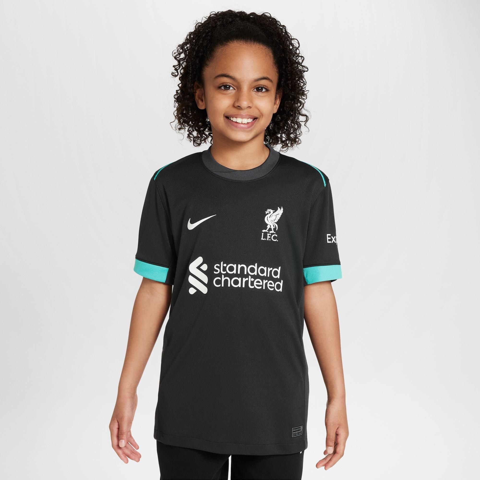 Teal - Nike - Liverpool Away Shirt 2024 2025 Juniors - 3