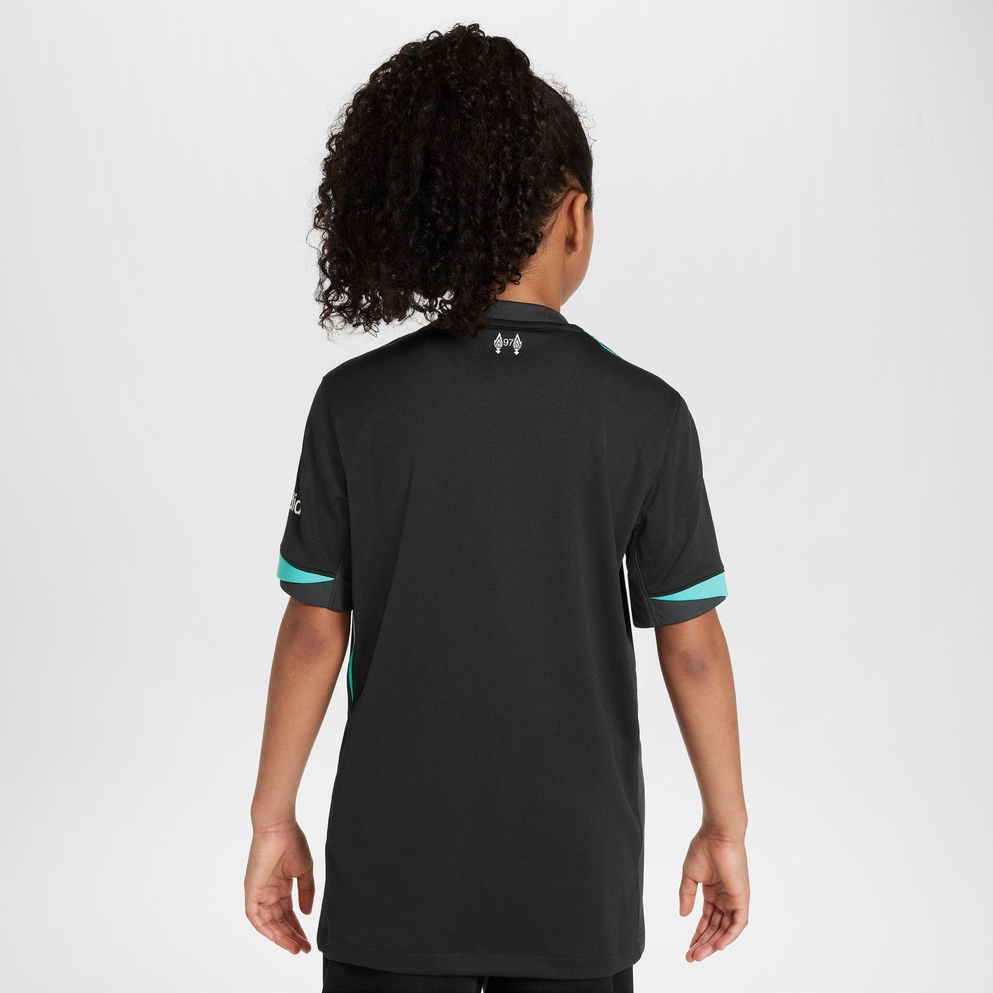 Teal - Nike - Liverpool Away Shirt 2024 2025 Juniors - 4