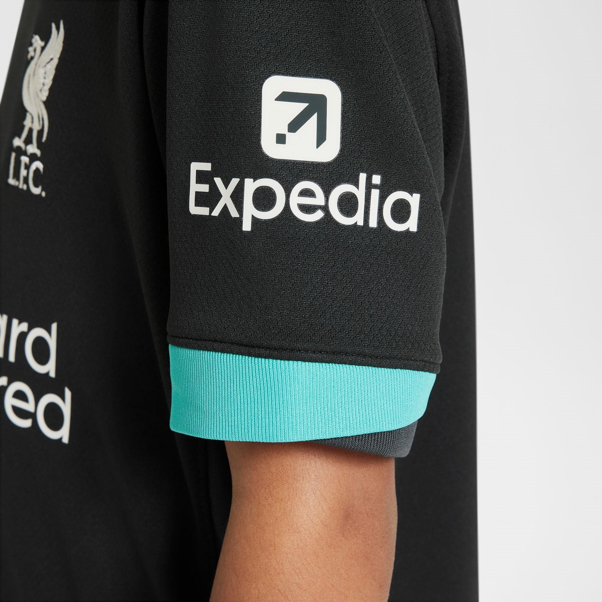 Teal - Nike - Liverpool Away Shirt 2024 2025 Juniors - 6