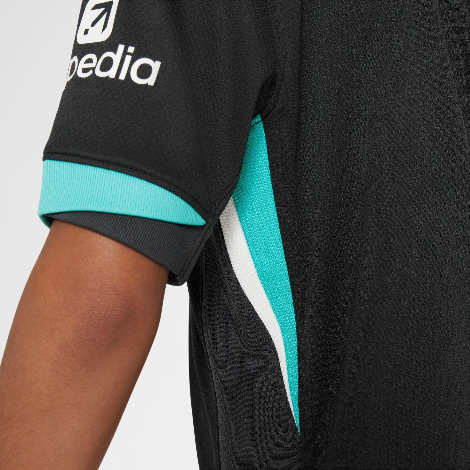 Teal - Nike - Liverpool Away Shirt 2024 2025 Juniors - 8