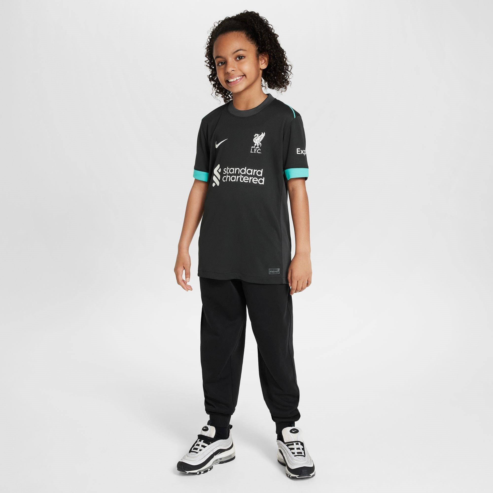Teal - Nike - Liverpool Away Shirt 2024 2025 Juniors - 10