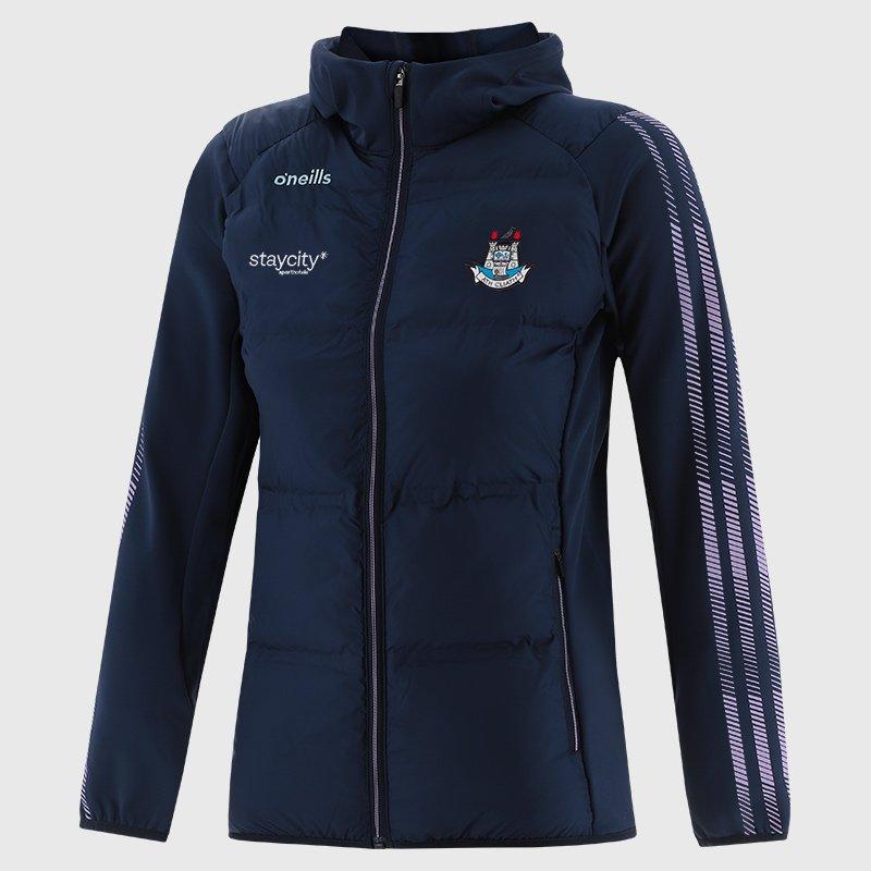 Marine/Purple - ONeills - Women's Dynamo Dublin Hooded Padded Long Sleeve Performance Training Jacket - 1
