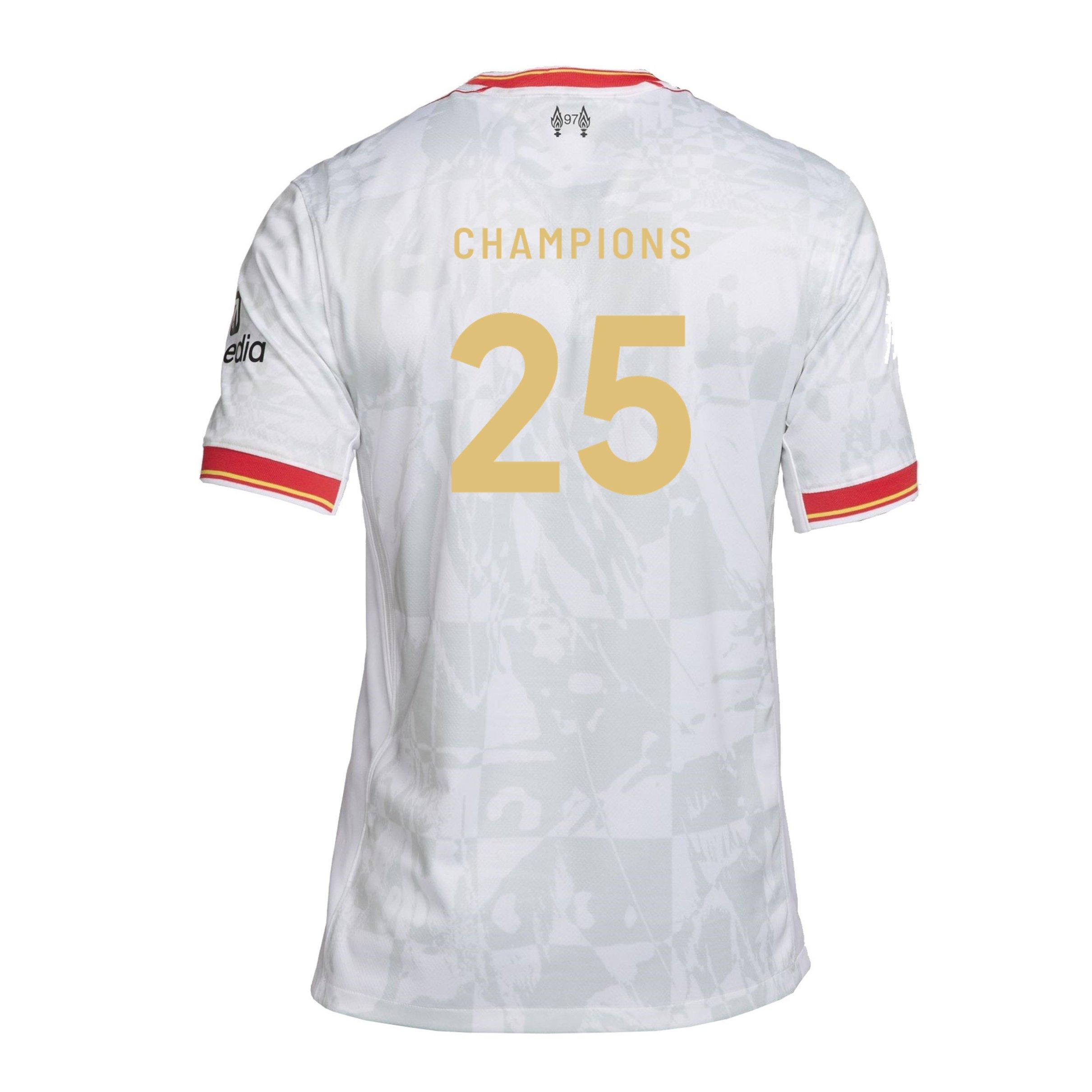 Wit - Nike - Liverpool Champions Third Shirt 2024 2025 Juniors