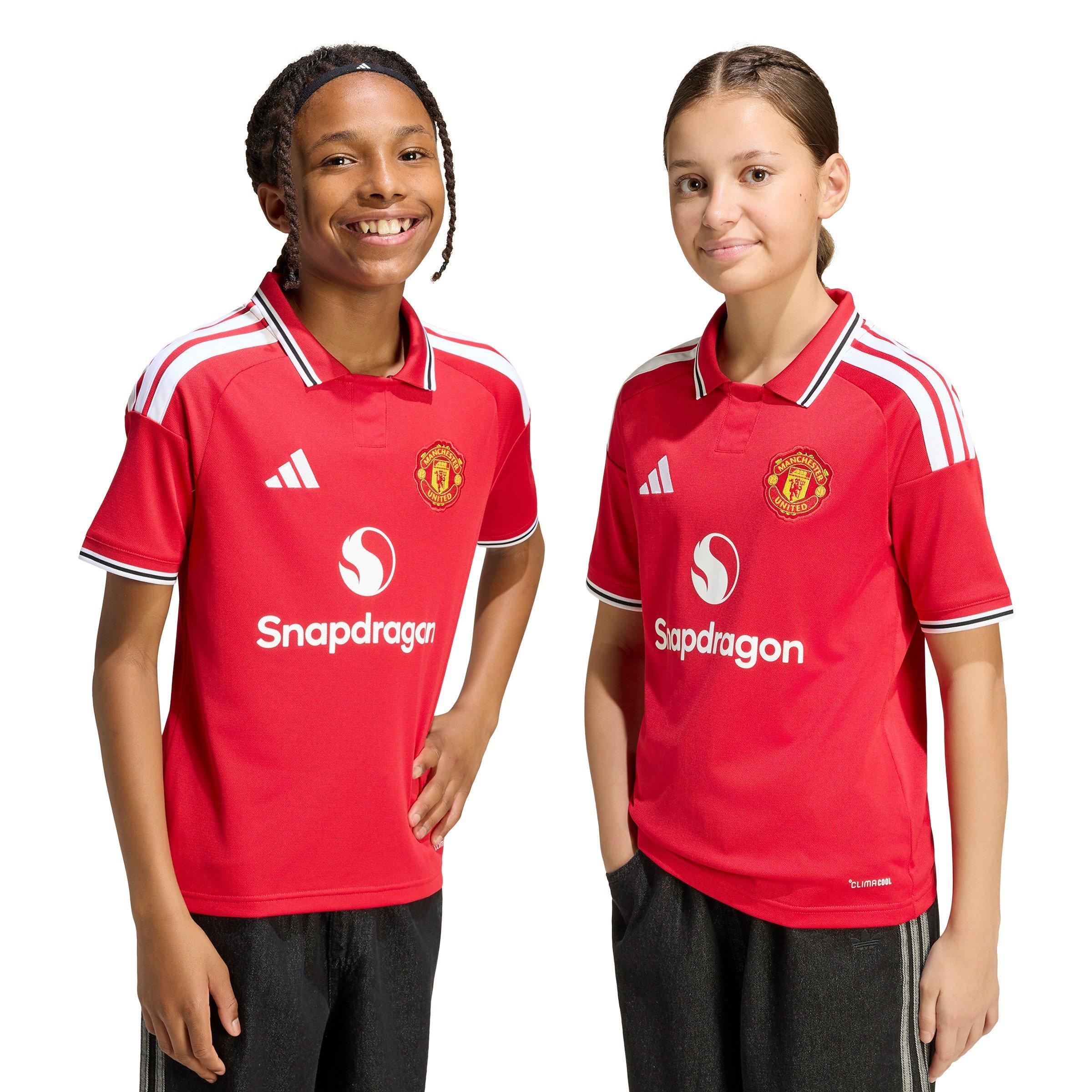 Mufc Red - adidas - Kids' Manchester United Home Football Shirt - 3