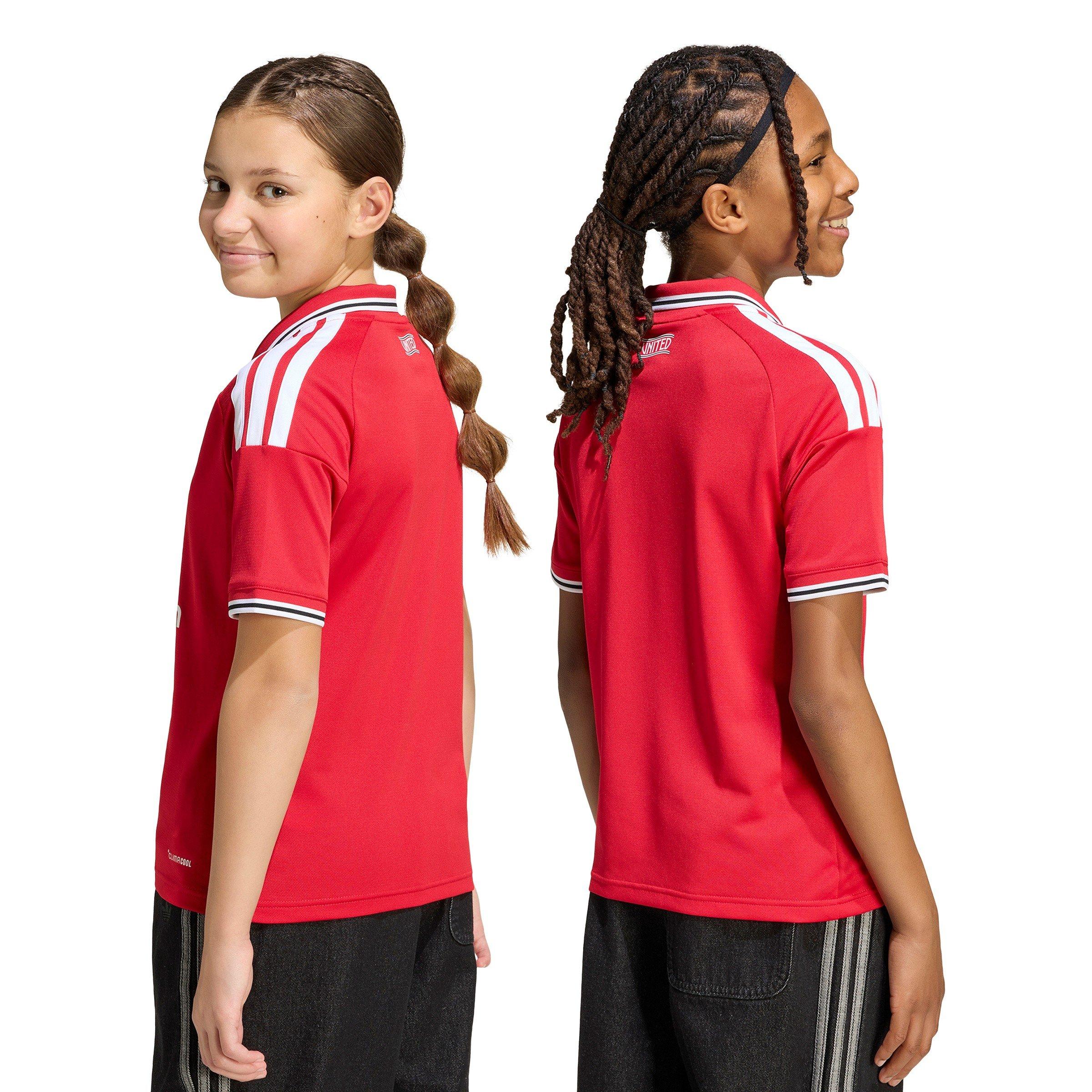 Mufc Red - adidas - Kids' Manchester United Home Football Shirt - 4