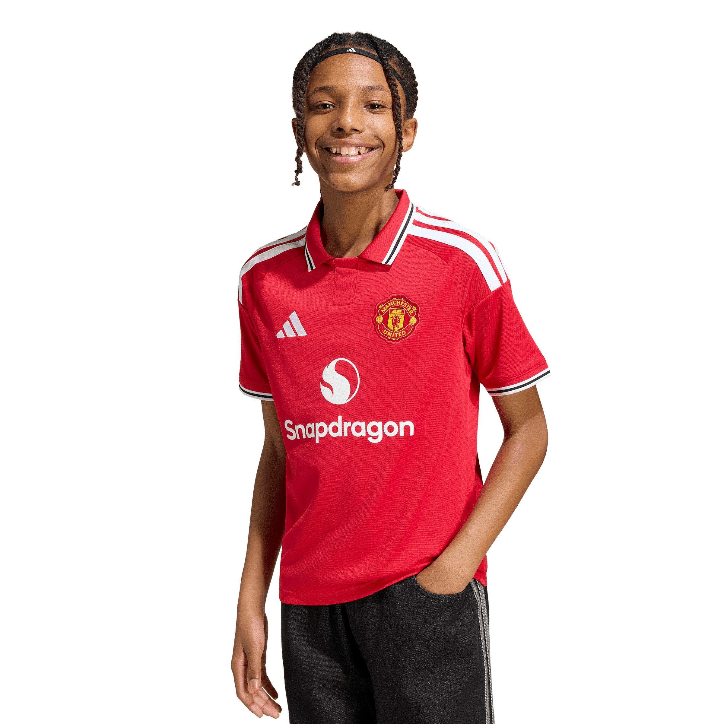 Mufc Red - adidas - Kids' Manchester United Home Football Shirt - 5
