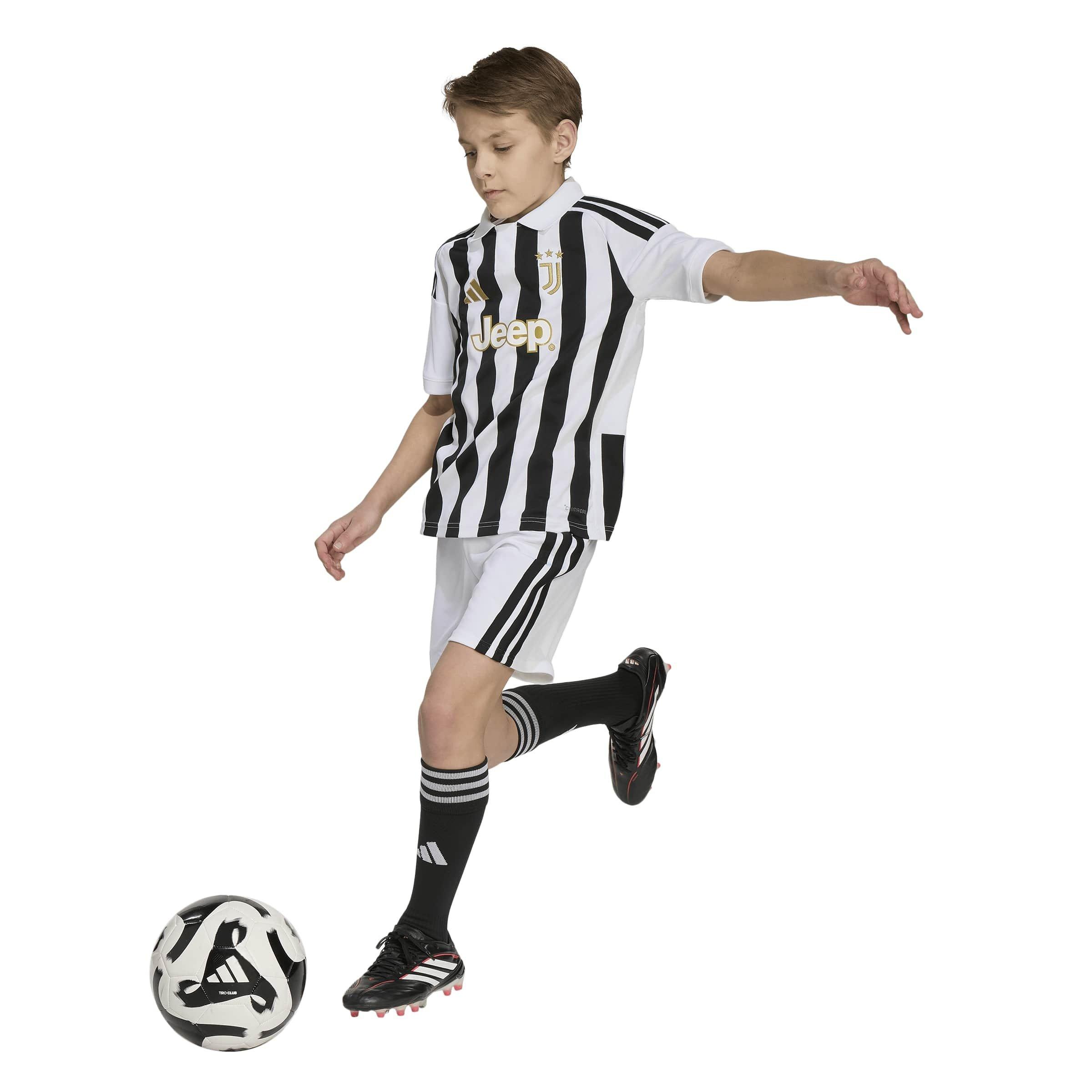 White/Black - adidas - Kids' Juventus Home Football Shirt - 7
