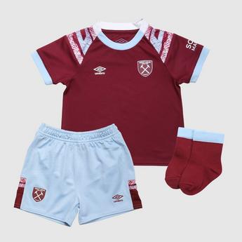 Umbro West Ham United Home Mini Kit 2022 2023 Baby Boys