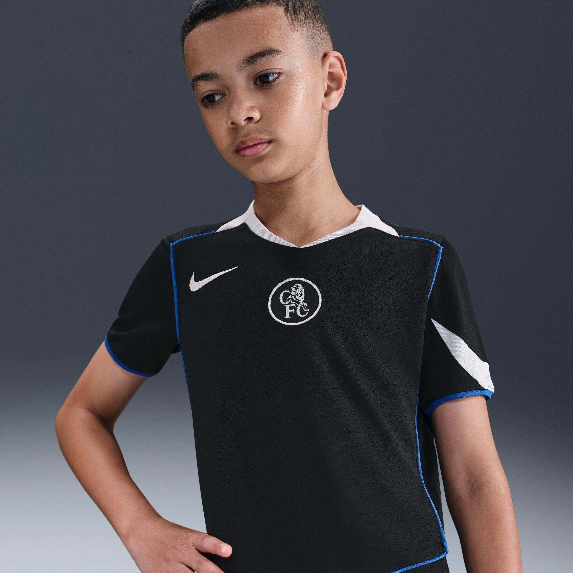 Black/Silver - Nike - Chelsea Third Shirt 2025 2026 Juniors - 3
