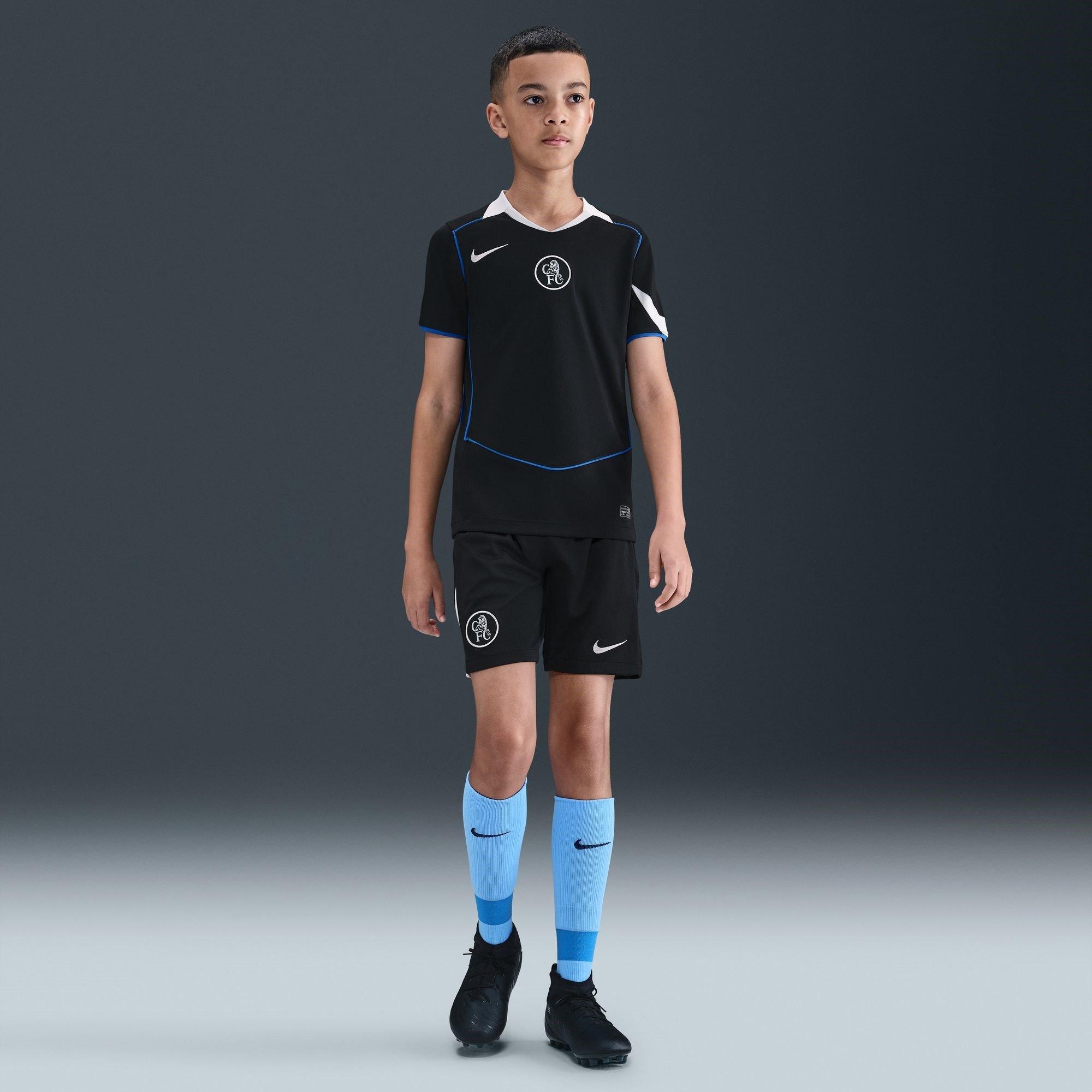 Black/Silver - Nike - Chelsea Third Shirt 2025 2026 Juniors - 7