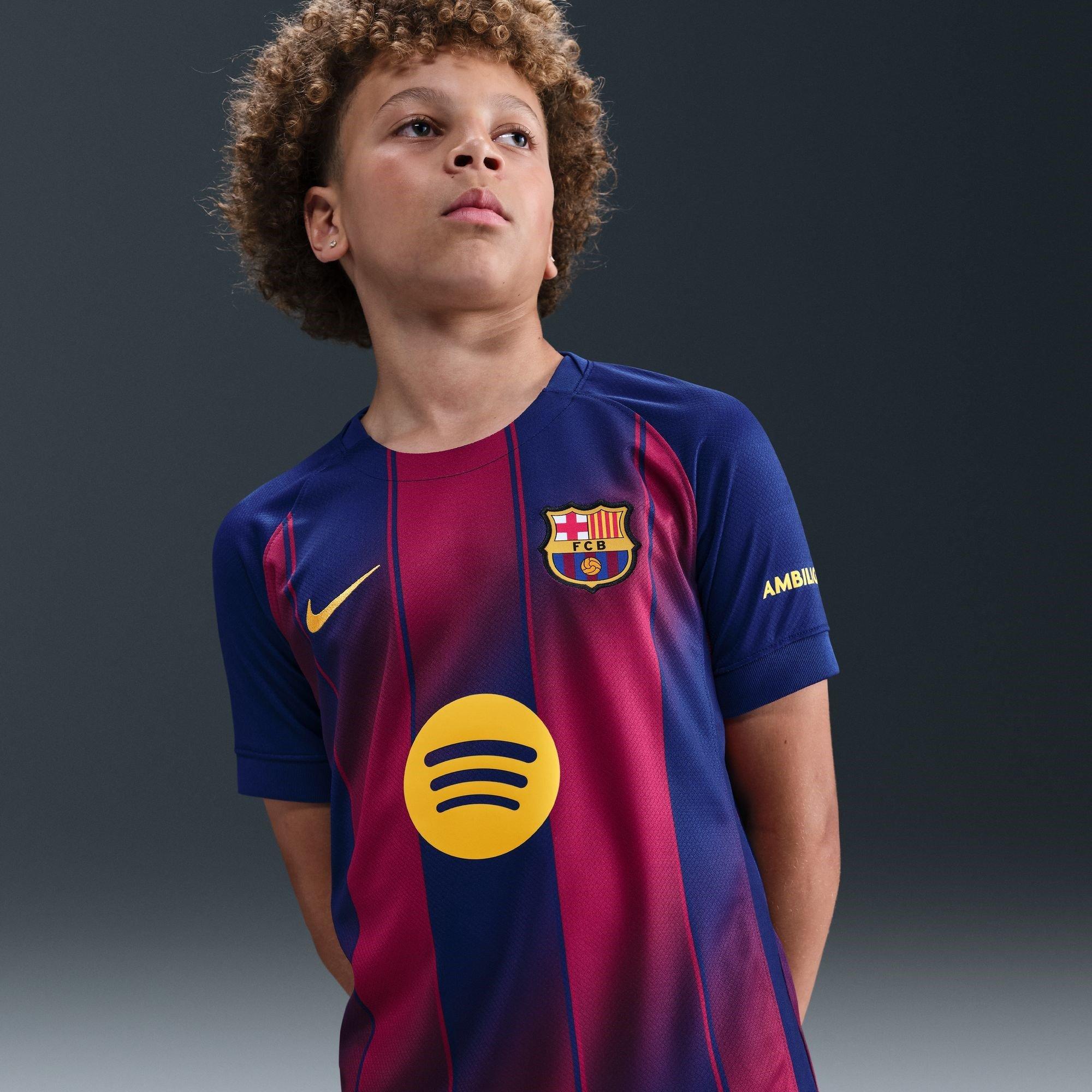 Royal Blue/Gold - Nike - FC Barcelona Home Shirt 25/26 Juniors - 11