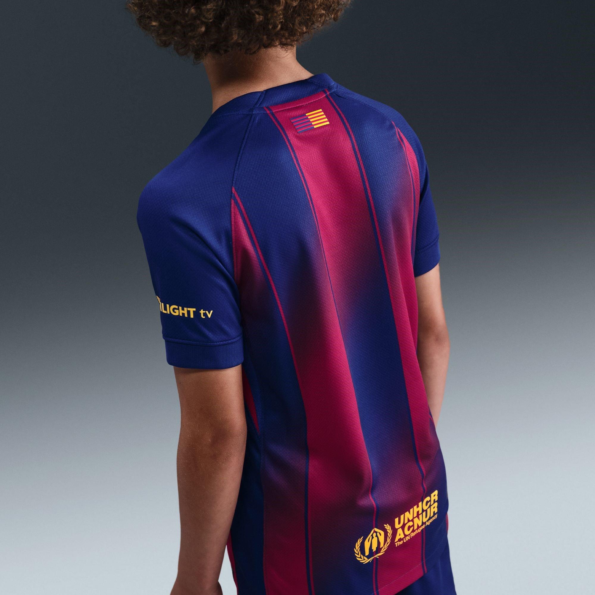 Royal Blue/Gold - Nike - FC Barcelona Home Shirt 25/26 Juniors - 12