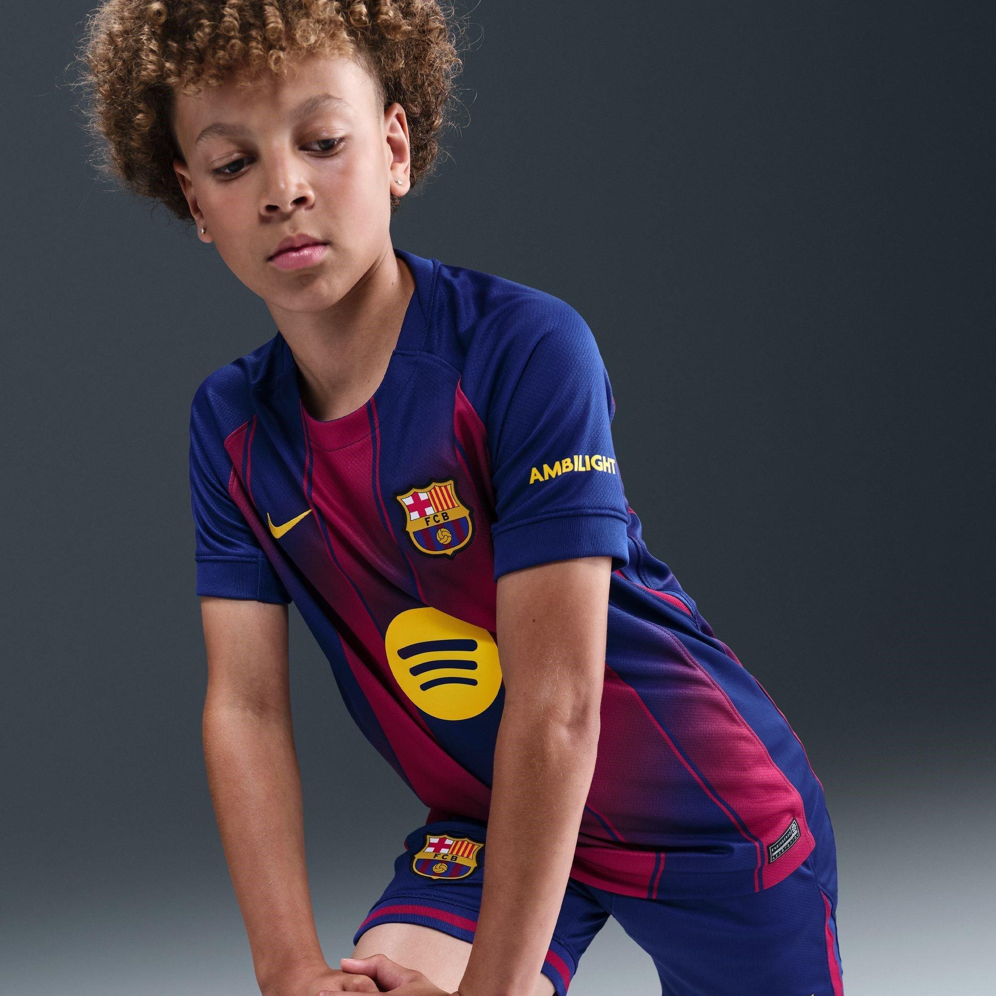 Royal Blue/Gold - Nike - FC Barcelona Home Shirt 25/26 Juniors - 13