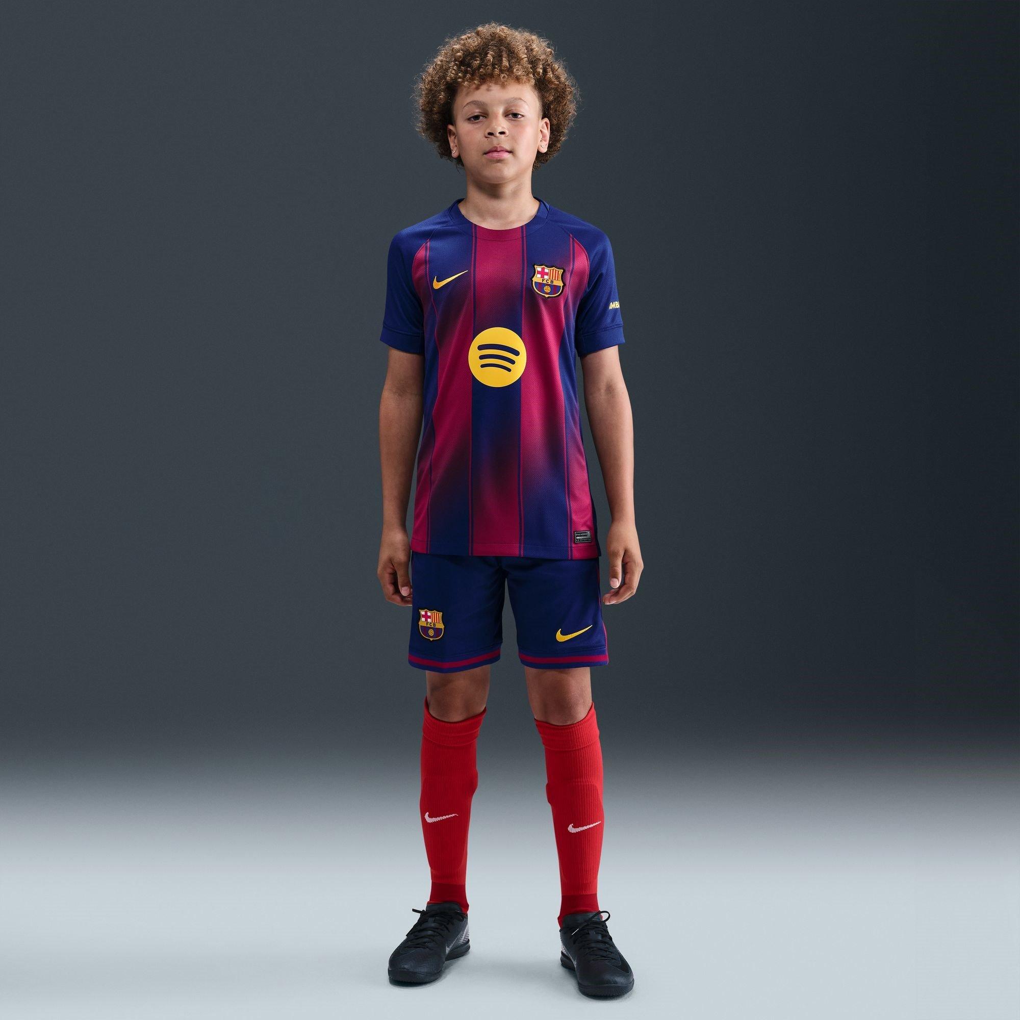 Royal Blue/Gold - Nike - FC Barcelona Home Shirt 25/26 Juniors - 7
