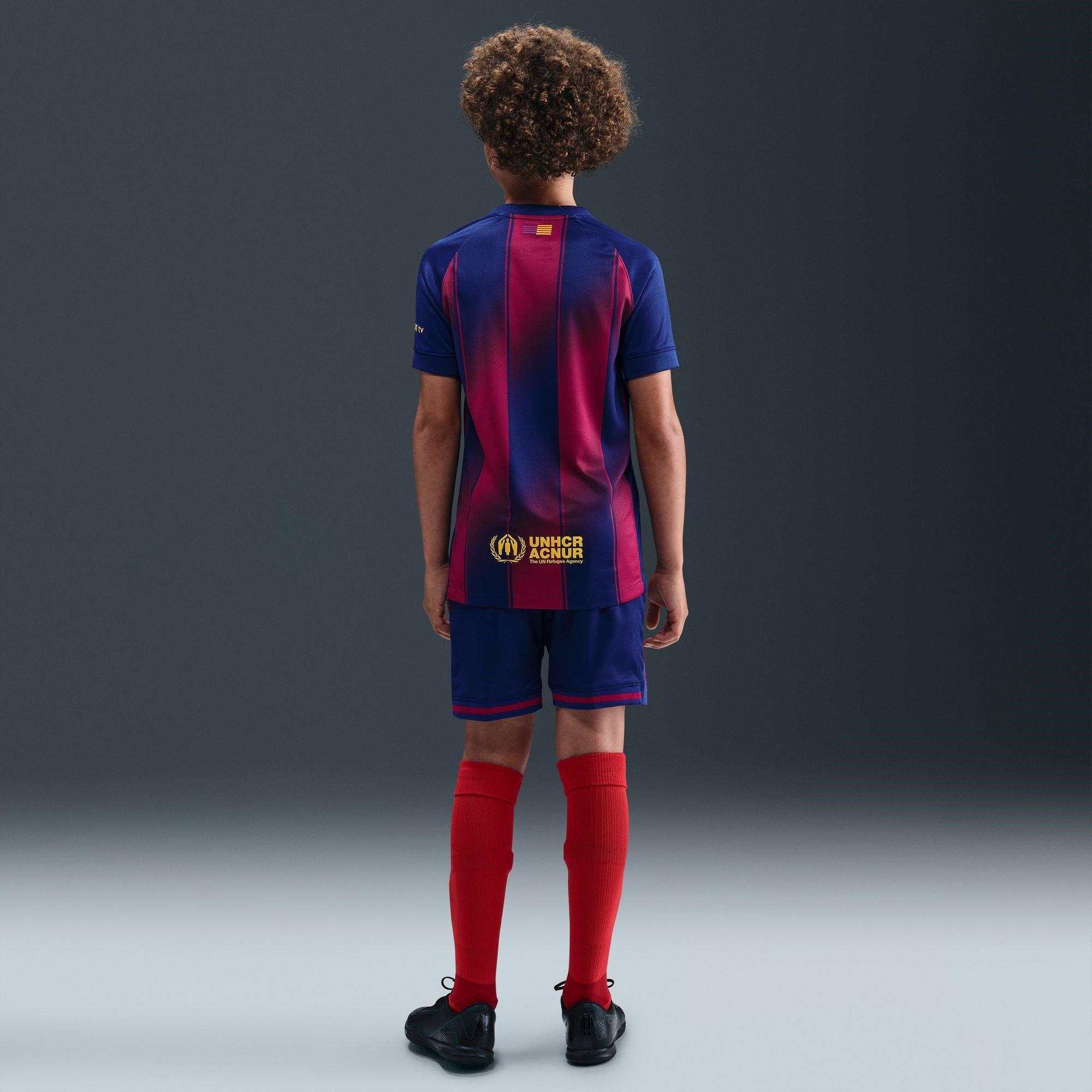 Royal Blue/Gold - Nike - FC Barcelona Home Shirt 25/26 Juniors - 8