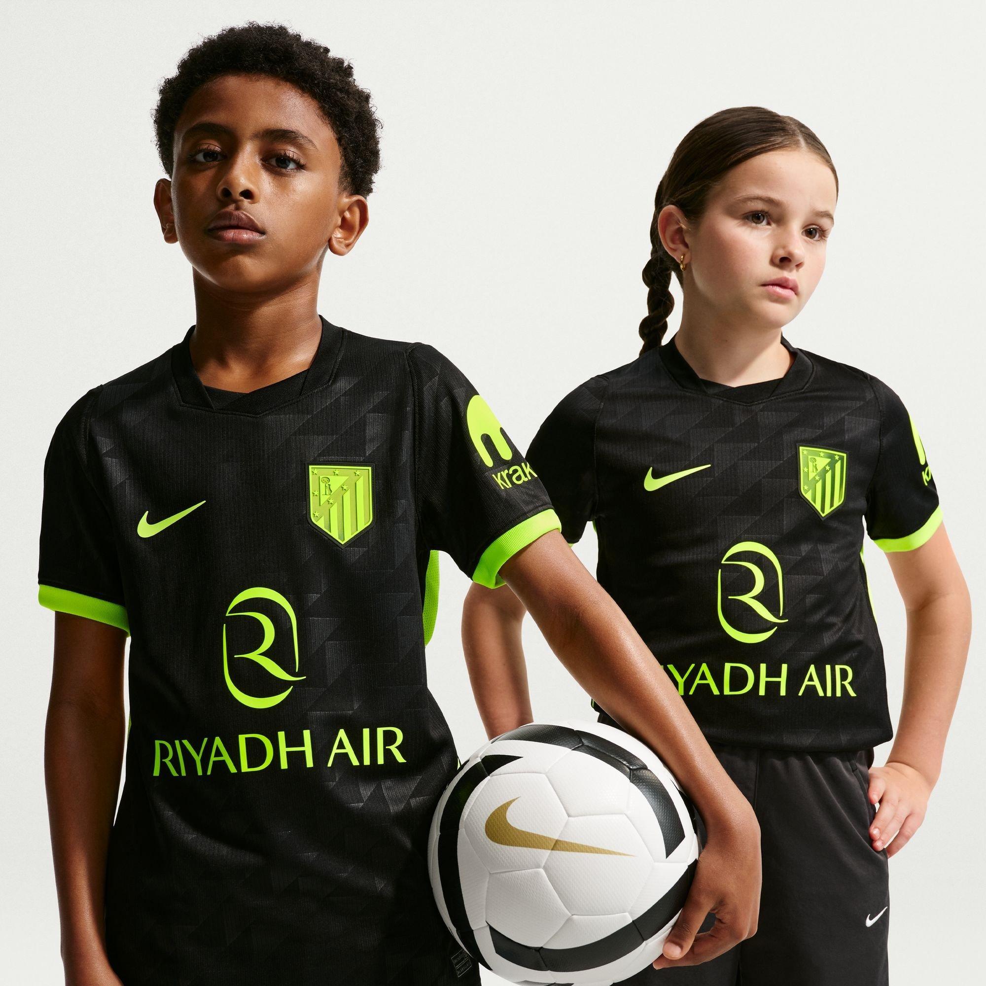 Black/Green - Nike - Atletico Madrid Away Shirt 2026/27 Juniors - 3
