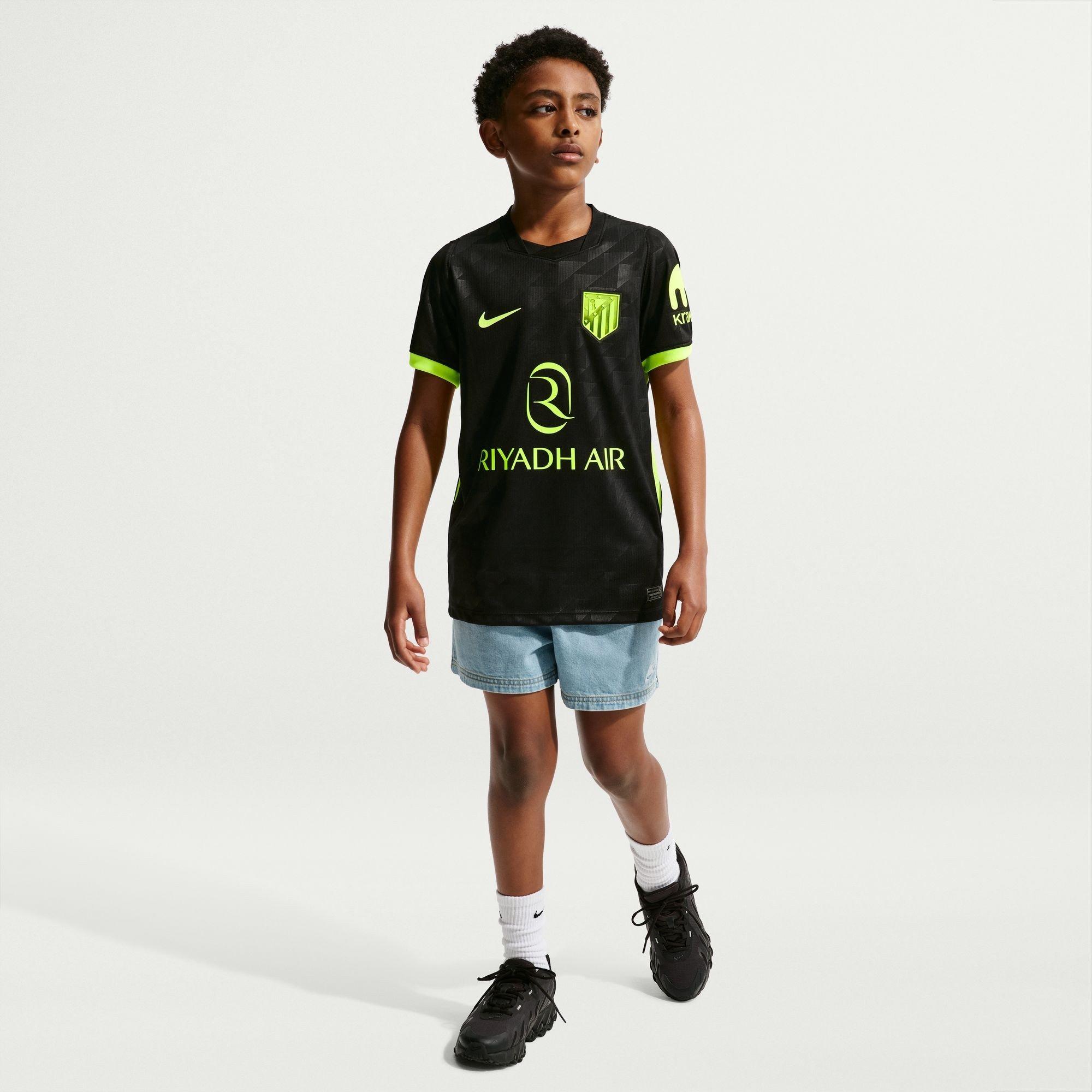 Black/Green - Nike - Atletico Madrid Away Shirt 2026/27 Juniors - 8