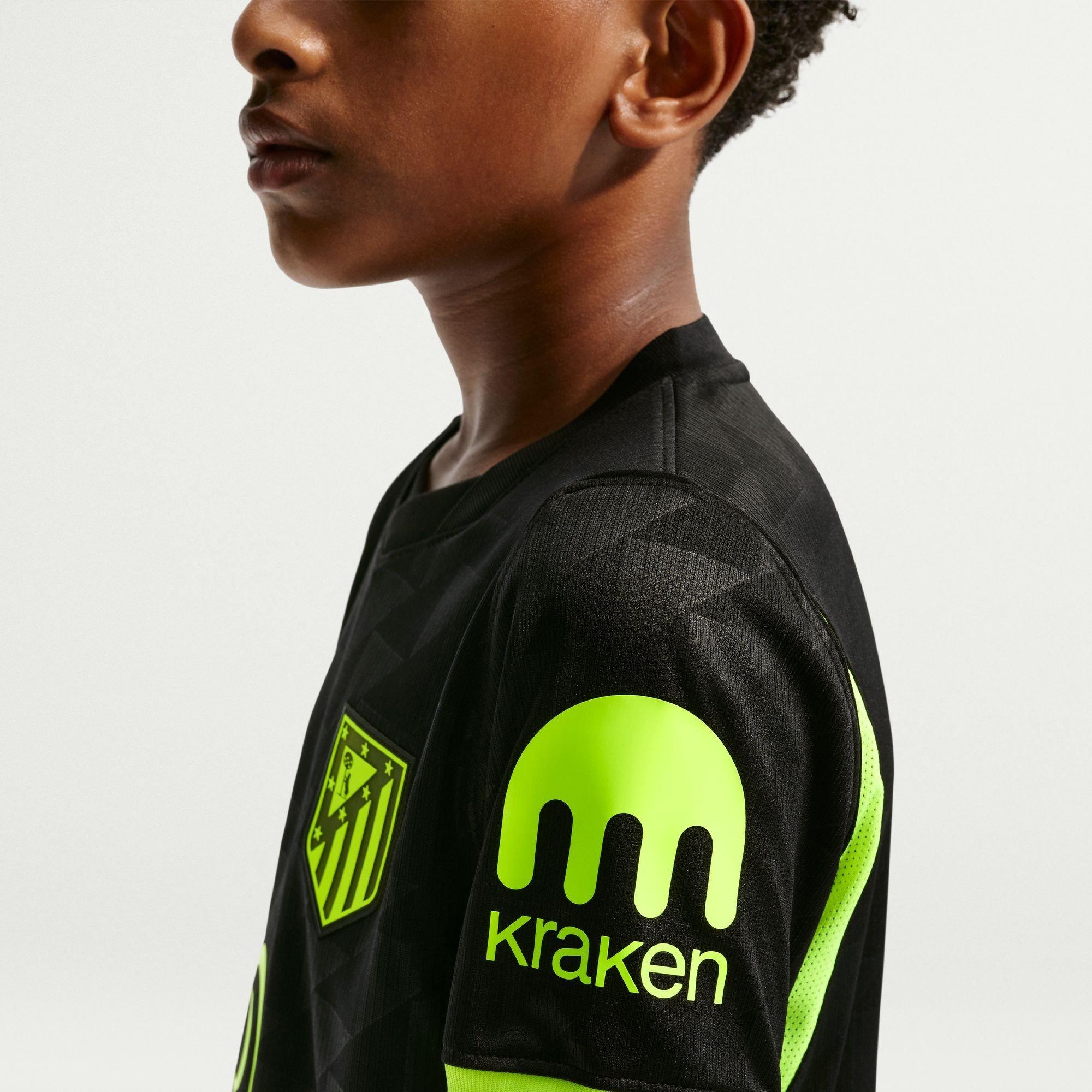 Black/Green - Nike - Atletico Madrid Away Shirt 2026/27 Juniors - 9