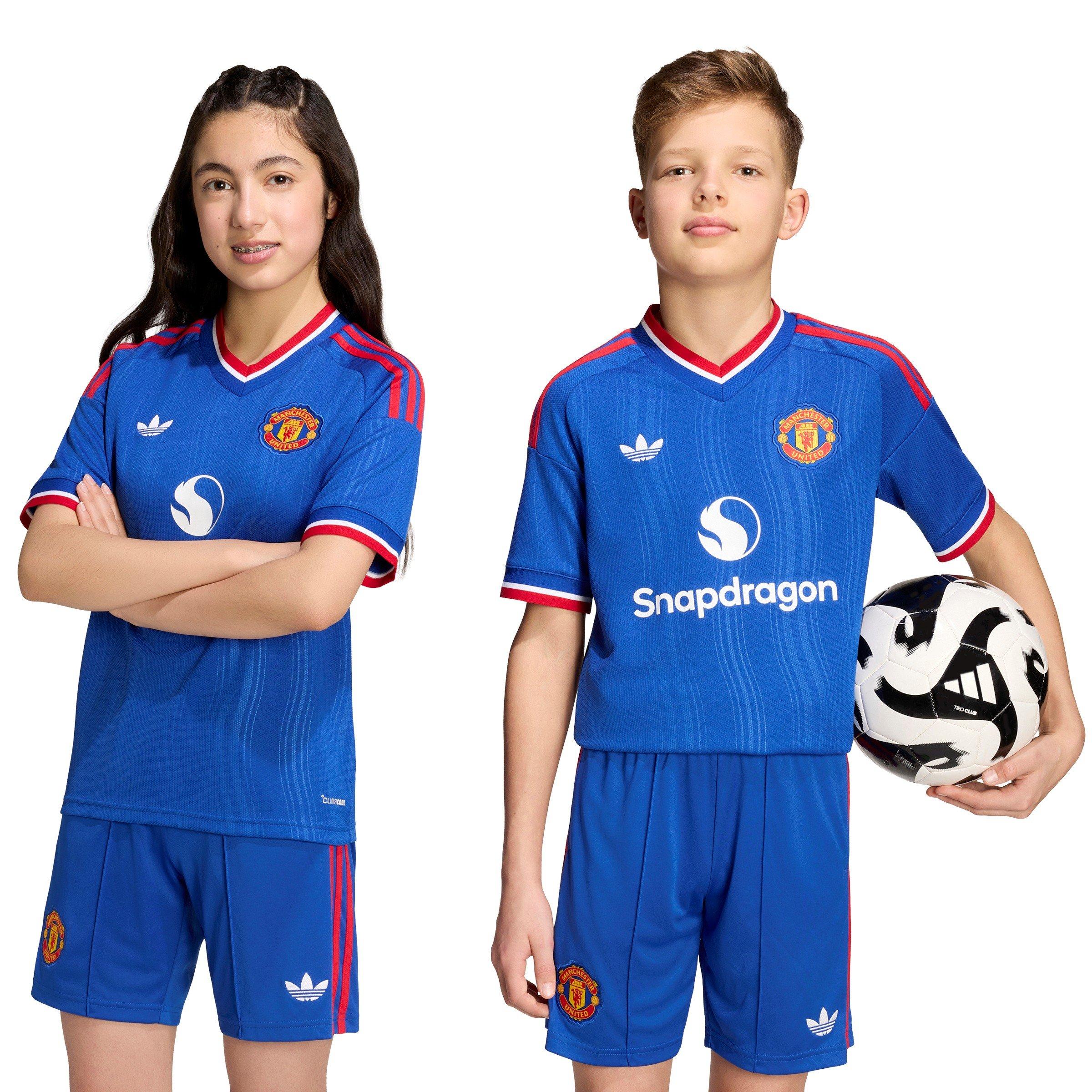 Team Royal Blue - adidas - Manchester United Away Shirt 2026/27 Juniors - 3
