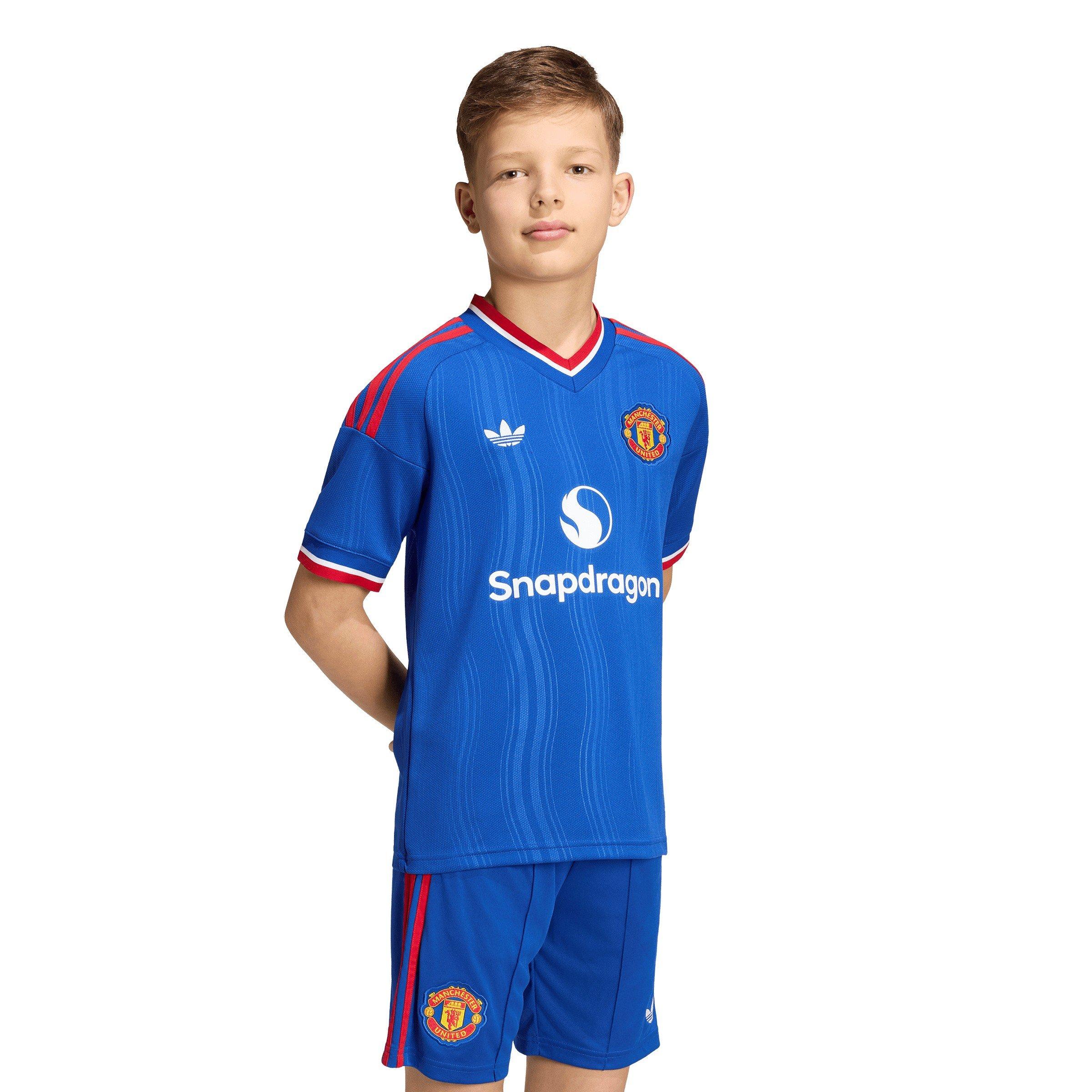 Team Royal Blue - adidas - Manchester United Away Shirt 2026/27 Juniors - 5