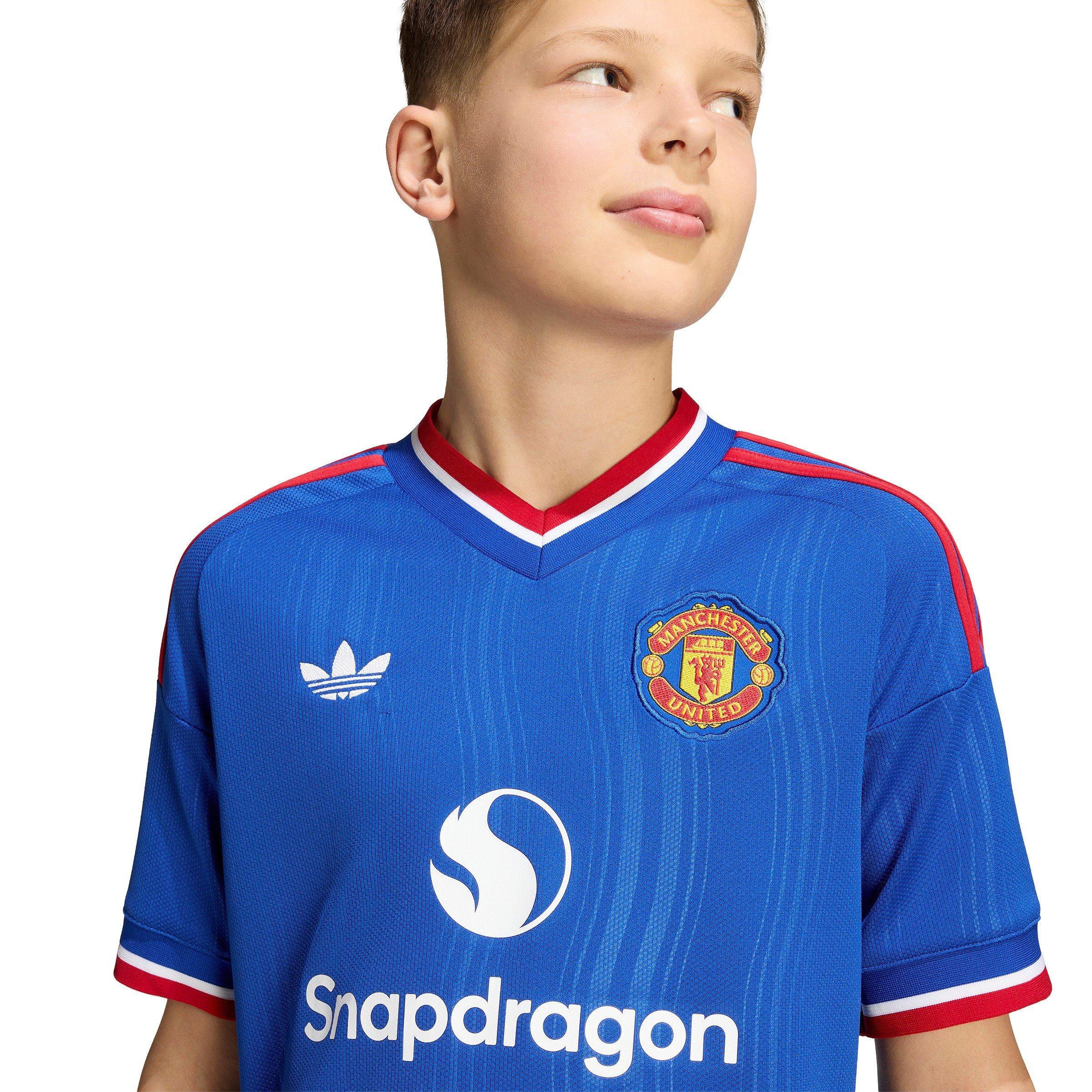 Team Royal Blue - adidas - Manchester United Away Shirt 2026/27 Juniors - 8