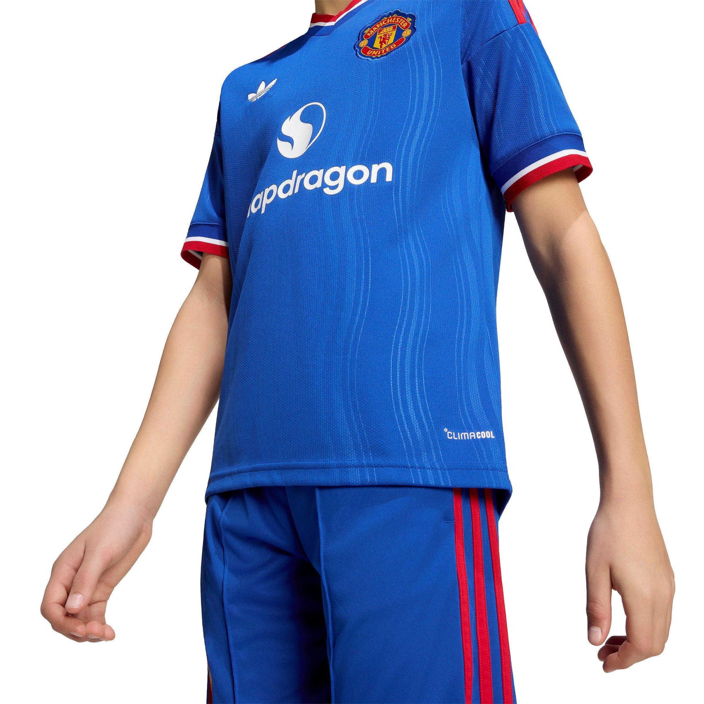 Team Royal Blue - adidas - Manchester United Away Shirt 2026/27 Juniors - 9