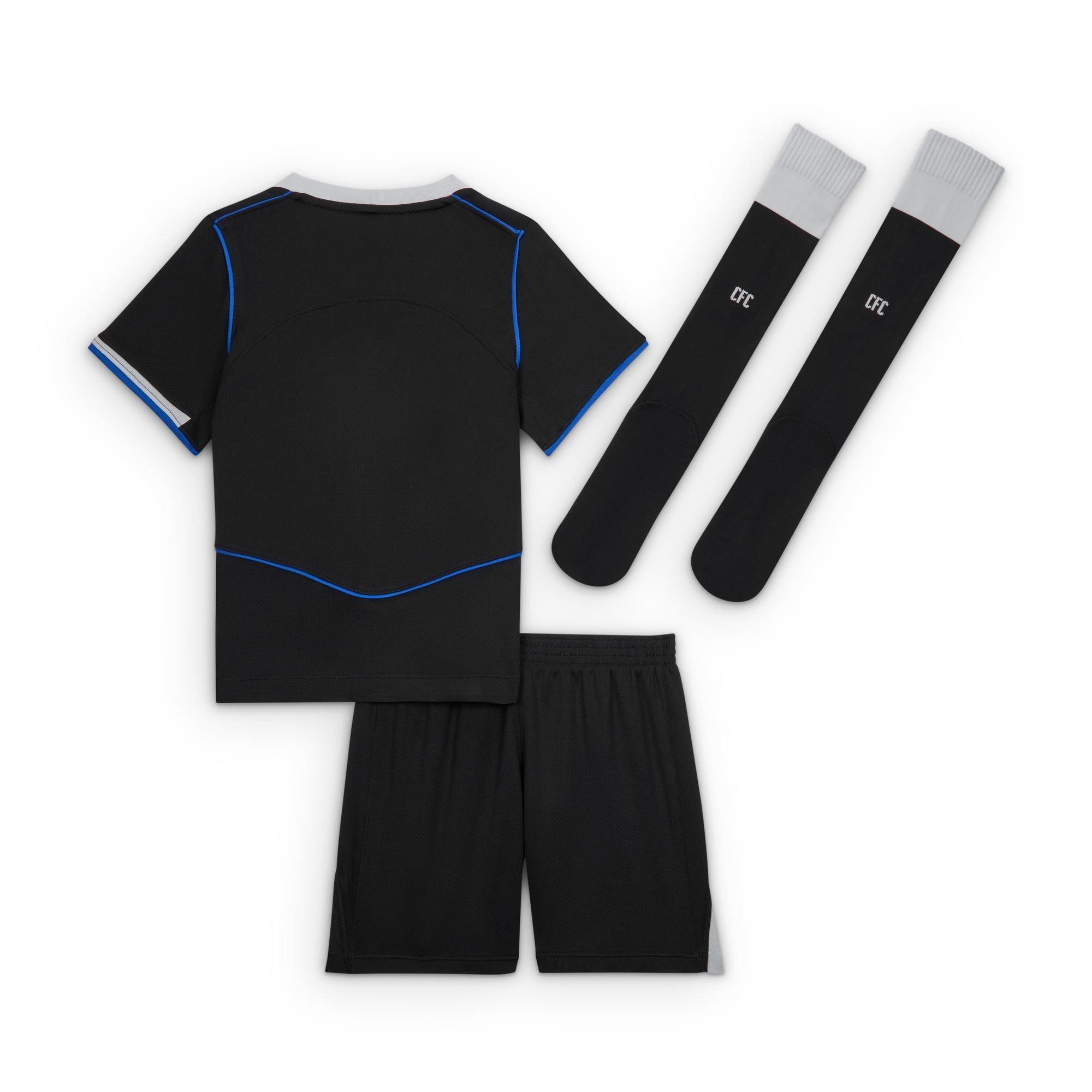Black/Silver - Nike - Chelsea Third Minikit 2025 2026 Infants - 2