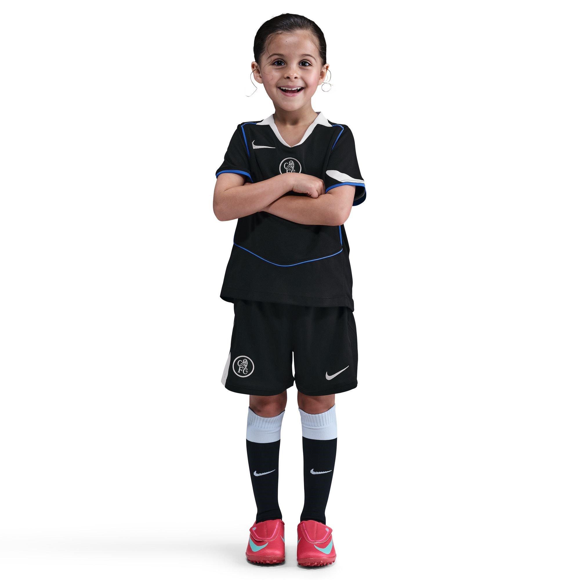 Black/Silver - Nike - Chelsea Third Minikit 2025 2026 Infants - 3