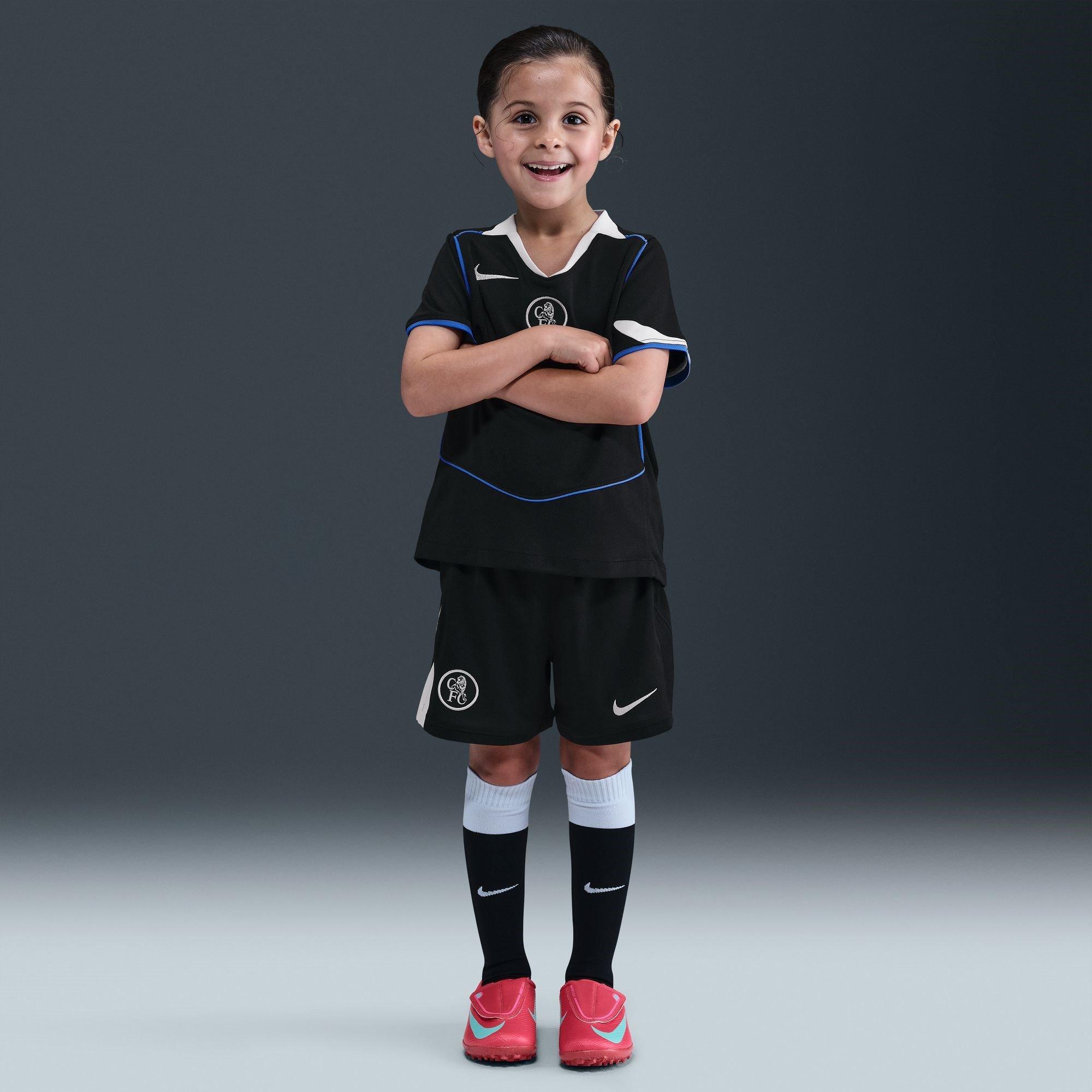 Black/Silver - Nike - Chelsea Third Minikit 2025 2026 Infants - 7