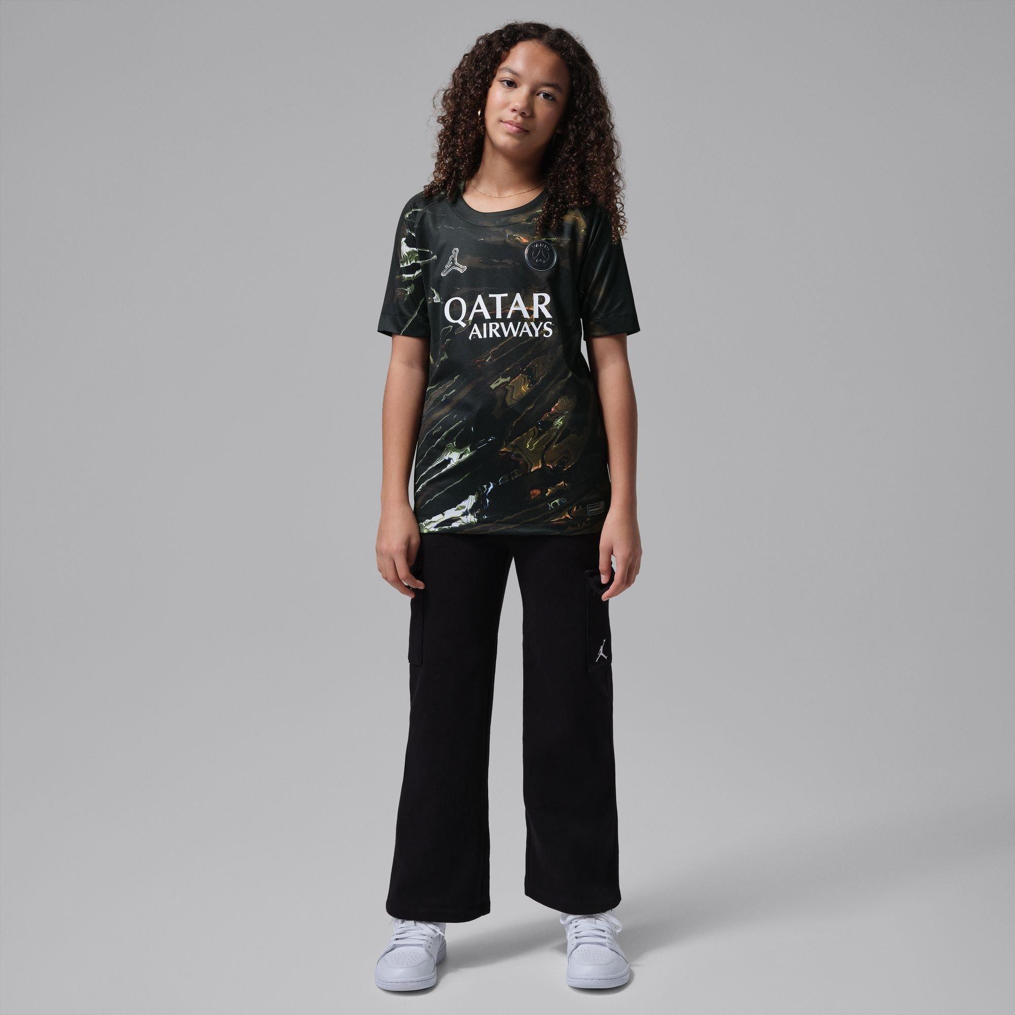 Schwarz/Weiß - Nike - Unisex Kids' Paris Saint Germain Domestic Football Shirt - 7