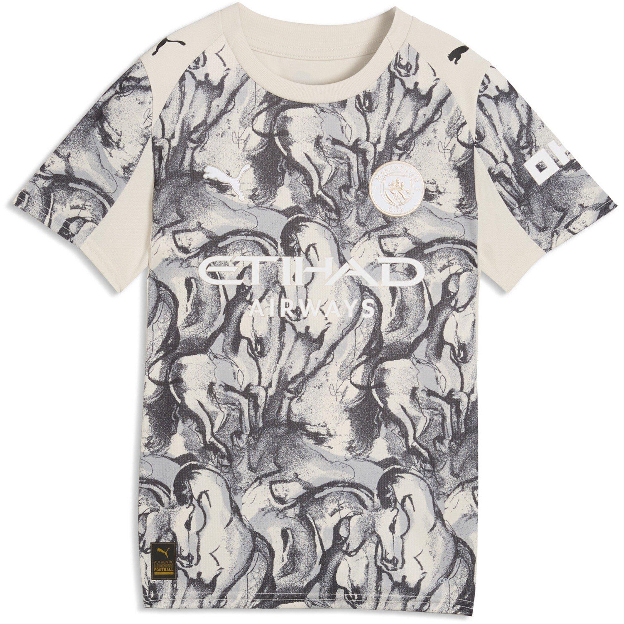 Puma  Kids Manchester City Football Shirt Year Of The Horse 2025 2026 - White/Grey - 11-12 (L)