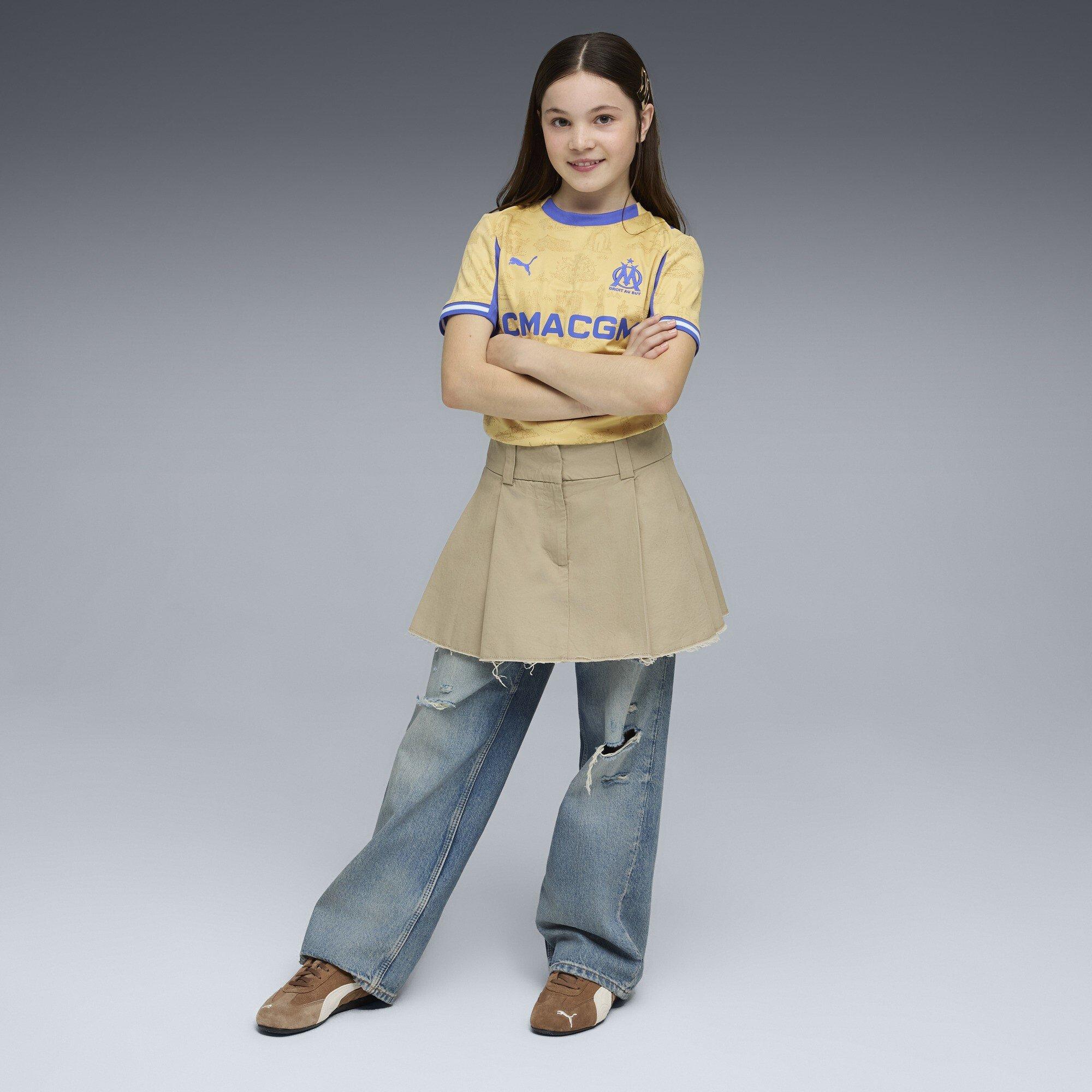 Gold/Royal Blue - Puma - Olympique Marseille Fourth Shirt 25/26 Juniors - 6