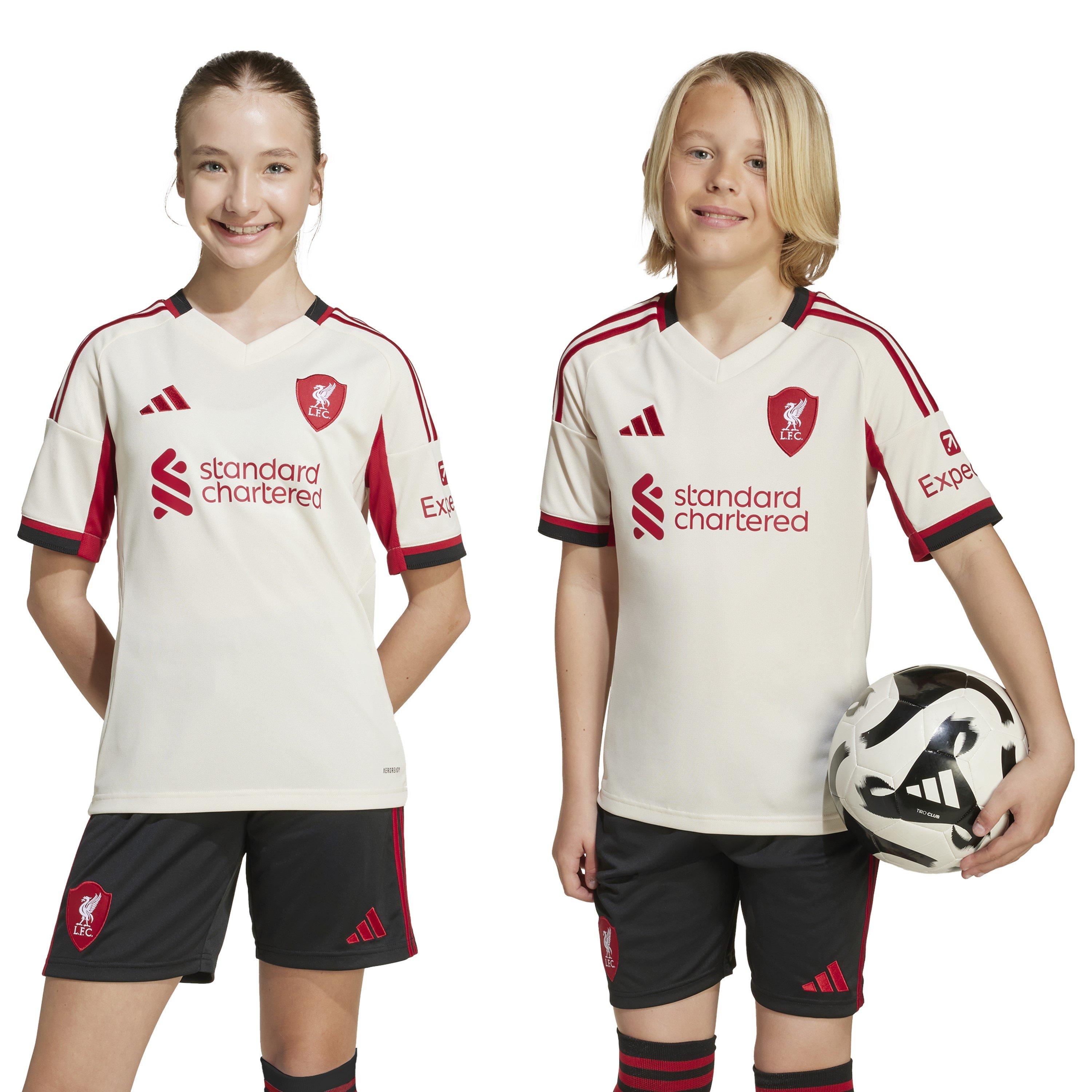 Wonder White - adidas - Liverpool FC Away Shirt 25/26 Juniors - 3