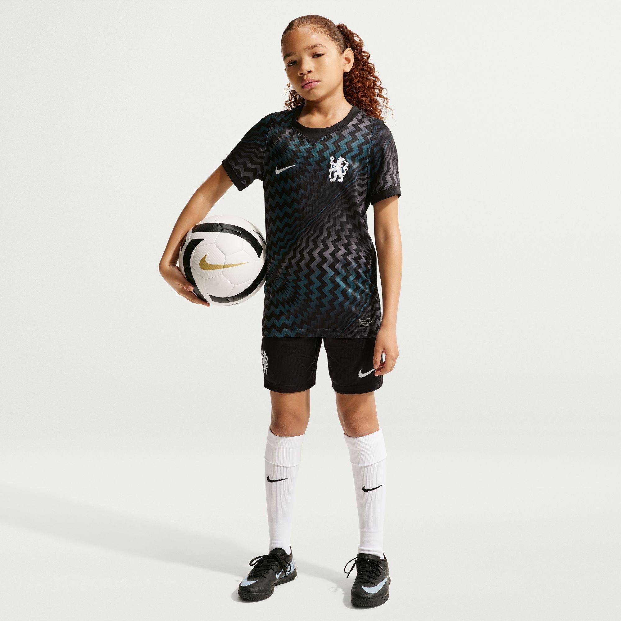 Black/White - Nike - Chelsea Home Goalkeeper Shirt 2026/27 Juniors - 7
