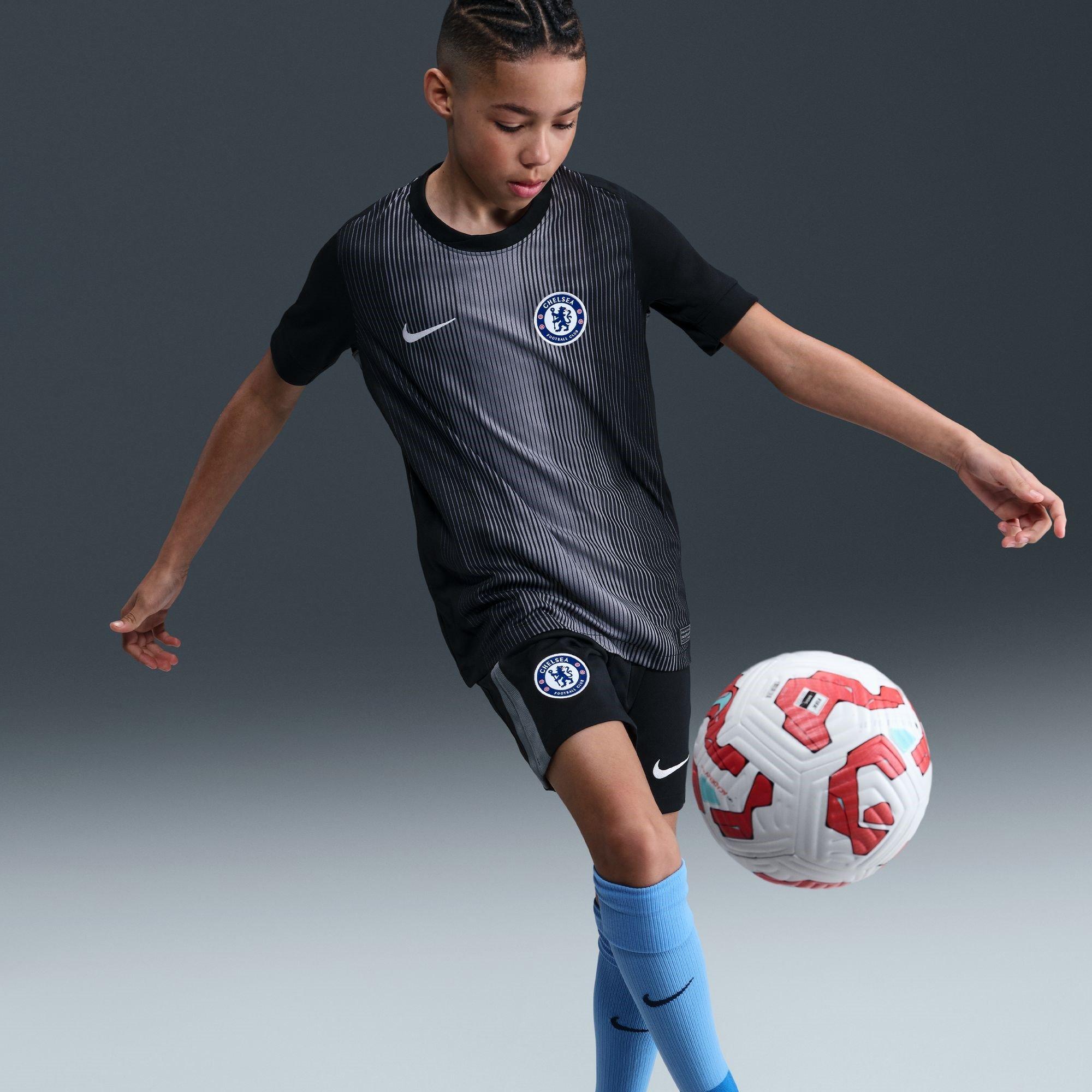 Sort/Grå - Nike - Chelsea FC Stadium Goalkeeper Shirt 2025 2026 Juniors - 13