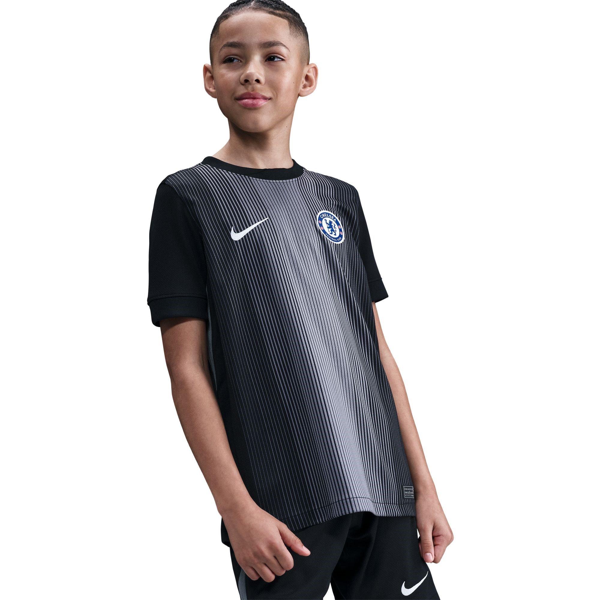 Sort/Grå - Nike - Chelsea FC Stadium Goalkeeper Shirt 2025 2026 Juniors - 5