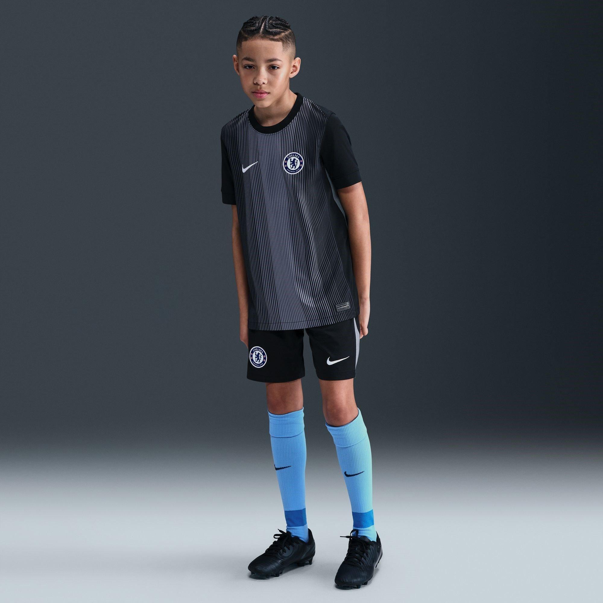 Sort/Grå - Nike - Chelsea FC Stadium Goalkeeper Shirt 2025 2026 Juniors - 9