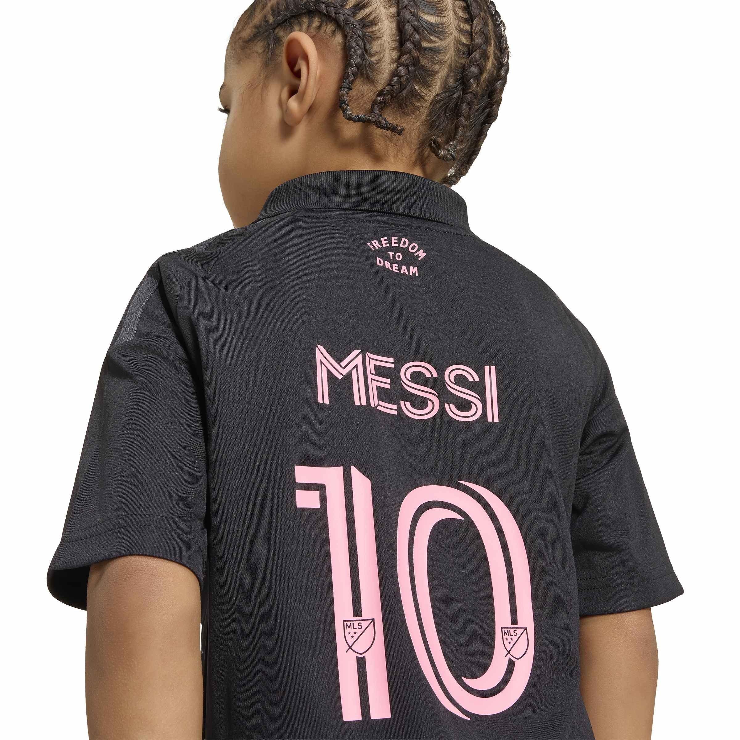 Black/Pink - adidas - Childrens Inter Miami Away Messi Minikit 2026 - 14