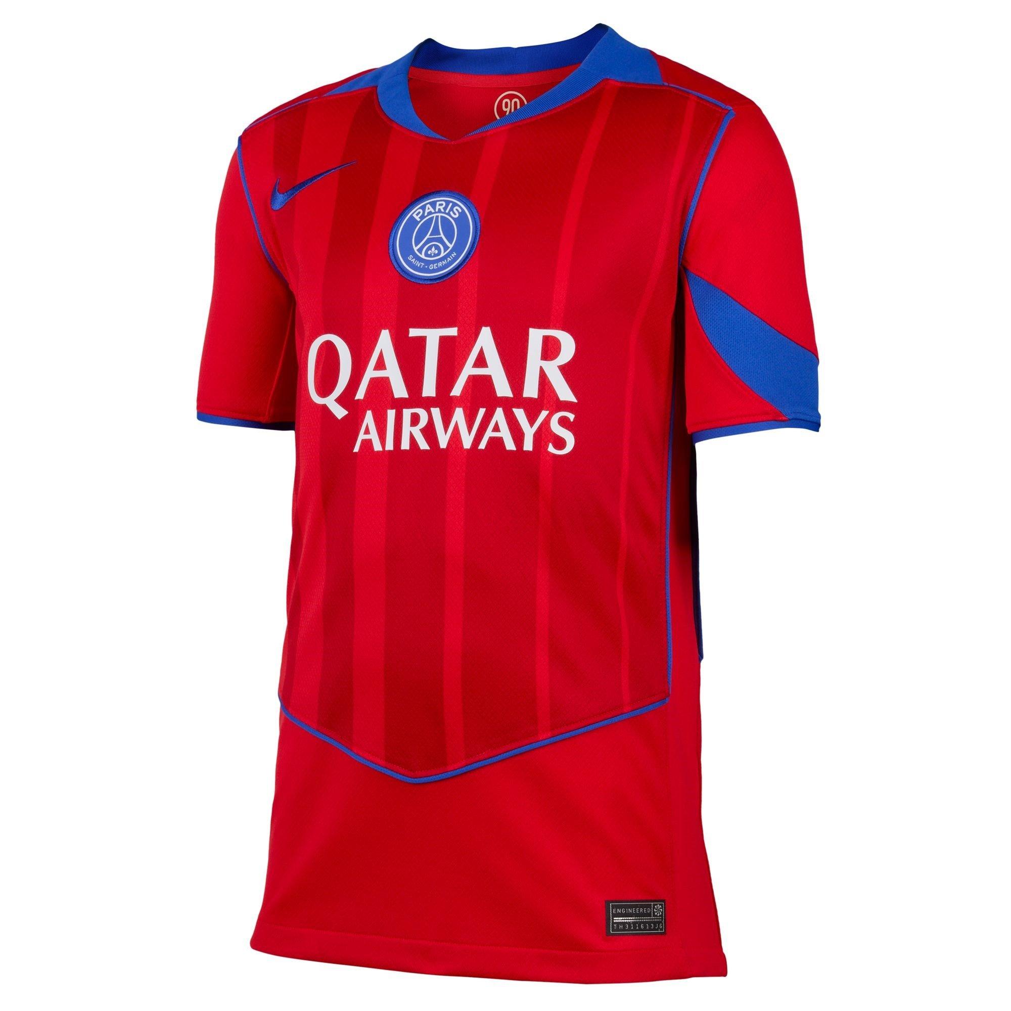 Nike Boys Psg Third Shirt 2025 2026 Juniors - Red - 13 (XL)