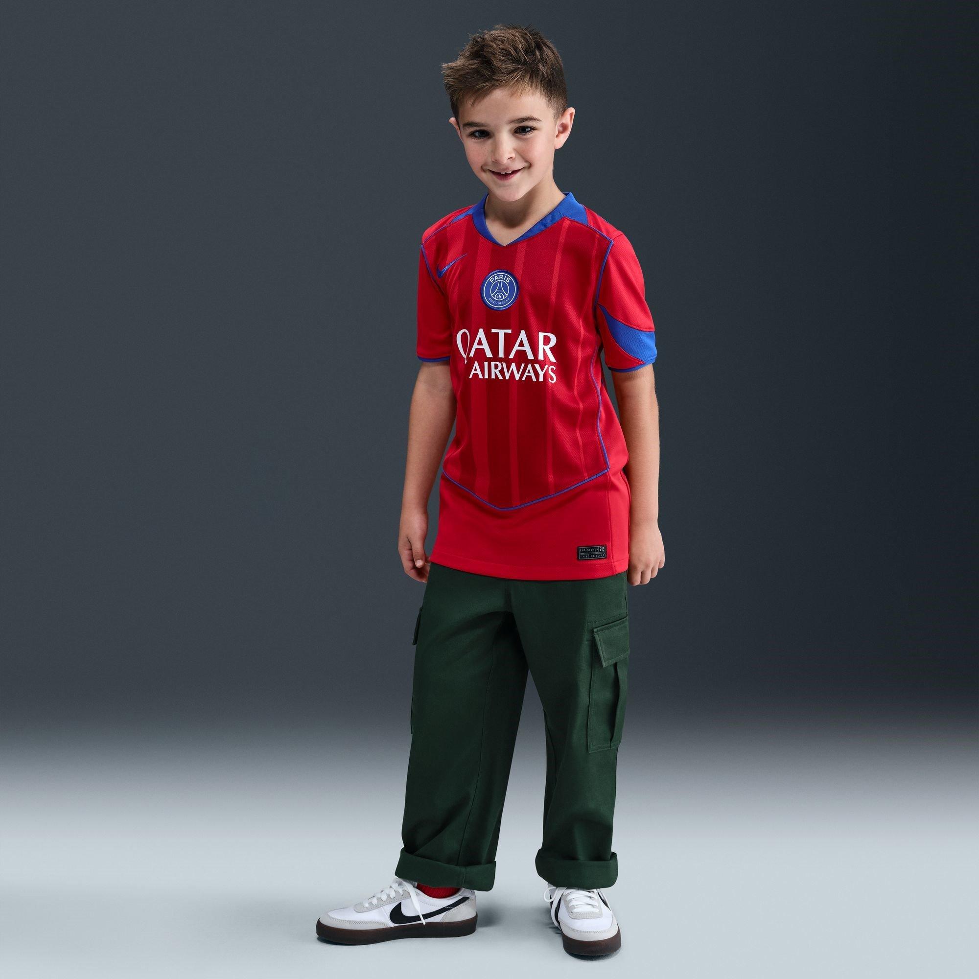 Red - Nike - PSG Third Shirt 2025 2026 Juniors - 7