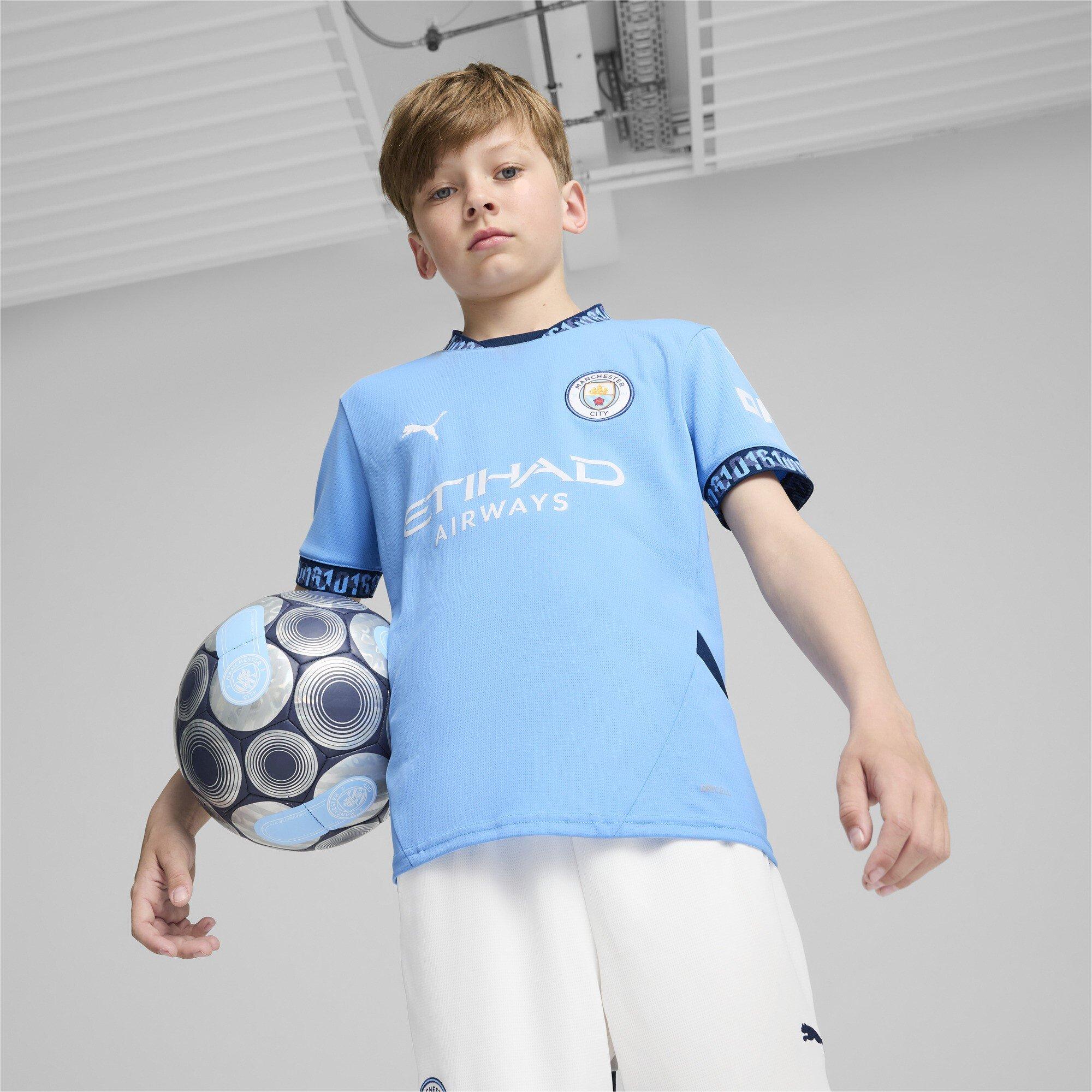 L.Blue/Marine - Puma - PUMA Manchester City Home Juniors Shirt 2024 2025 - 2