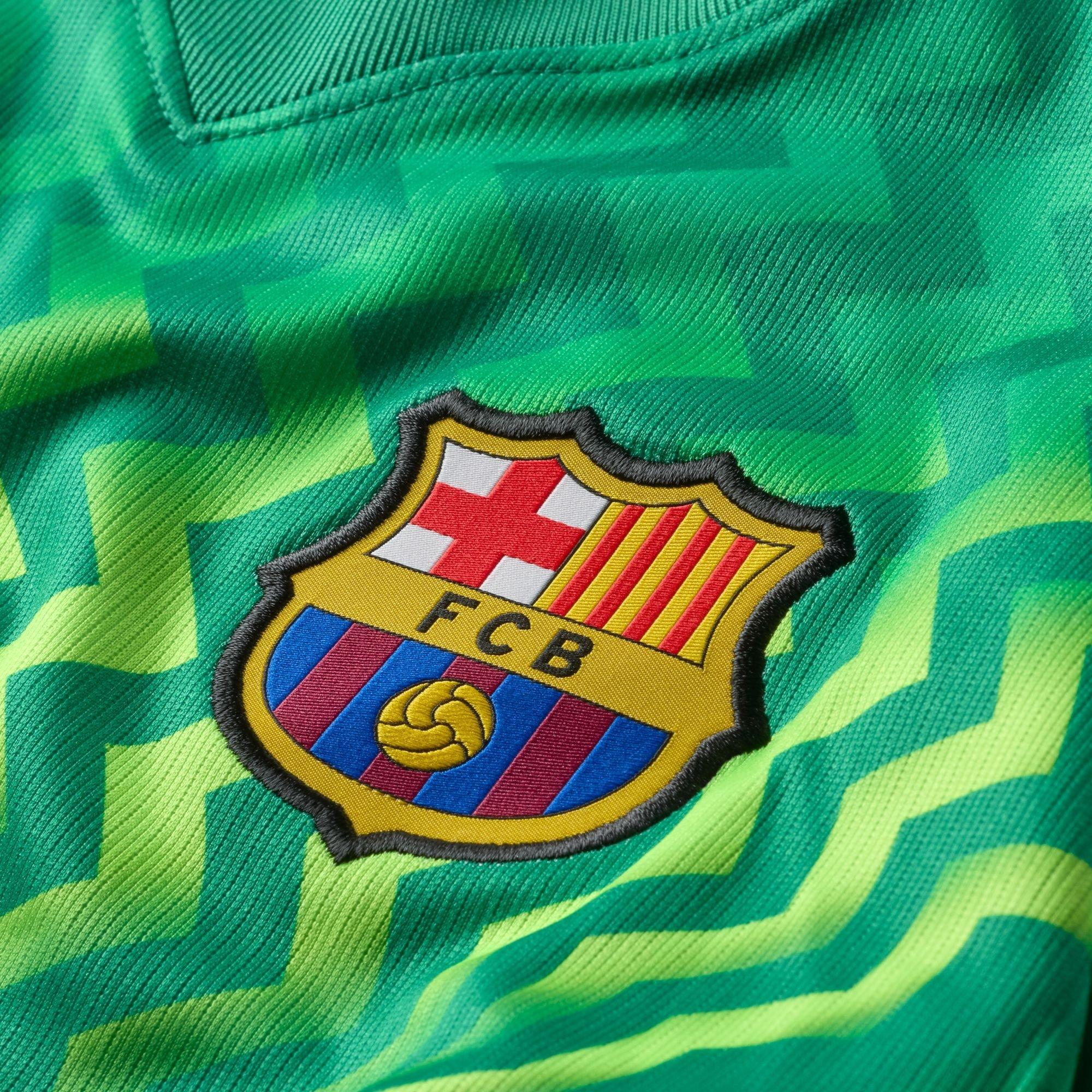 Grøn/Sort - Nike - FC Barcelona Home Goalkeeper Shirt 2026/27 Juniors - 10