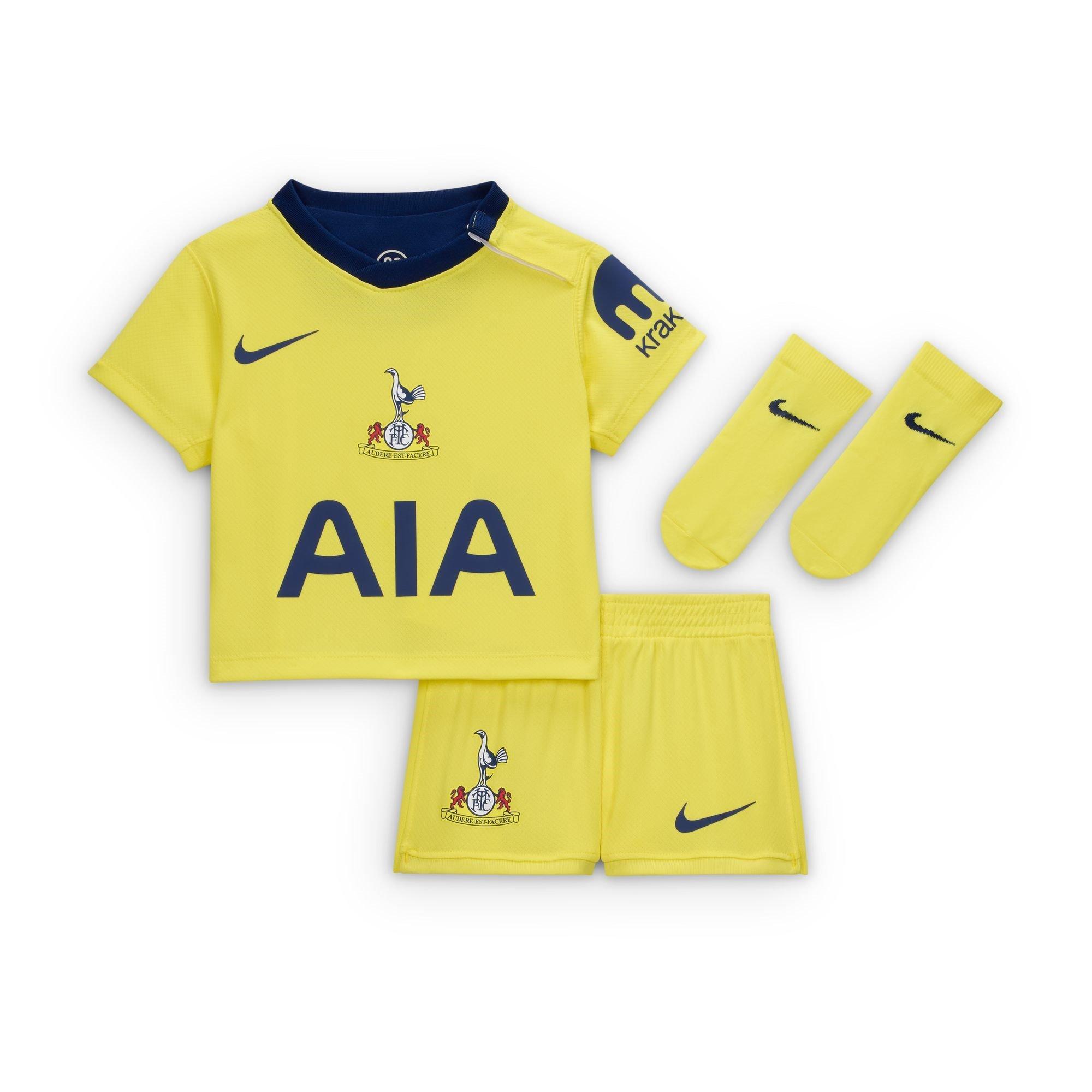 Nike Men's Tottenham Hotspur Third Baby Kit 2025 2026 Babies - Yellow/Blue - 18-24 Mnth