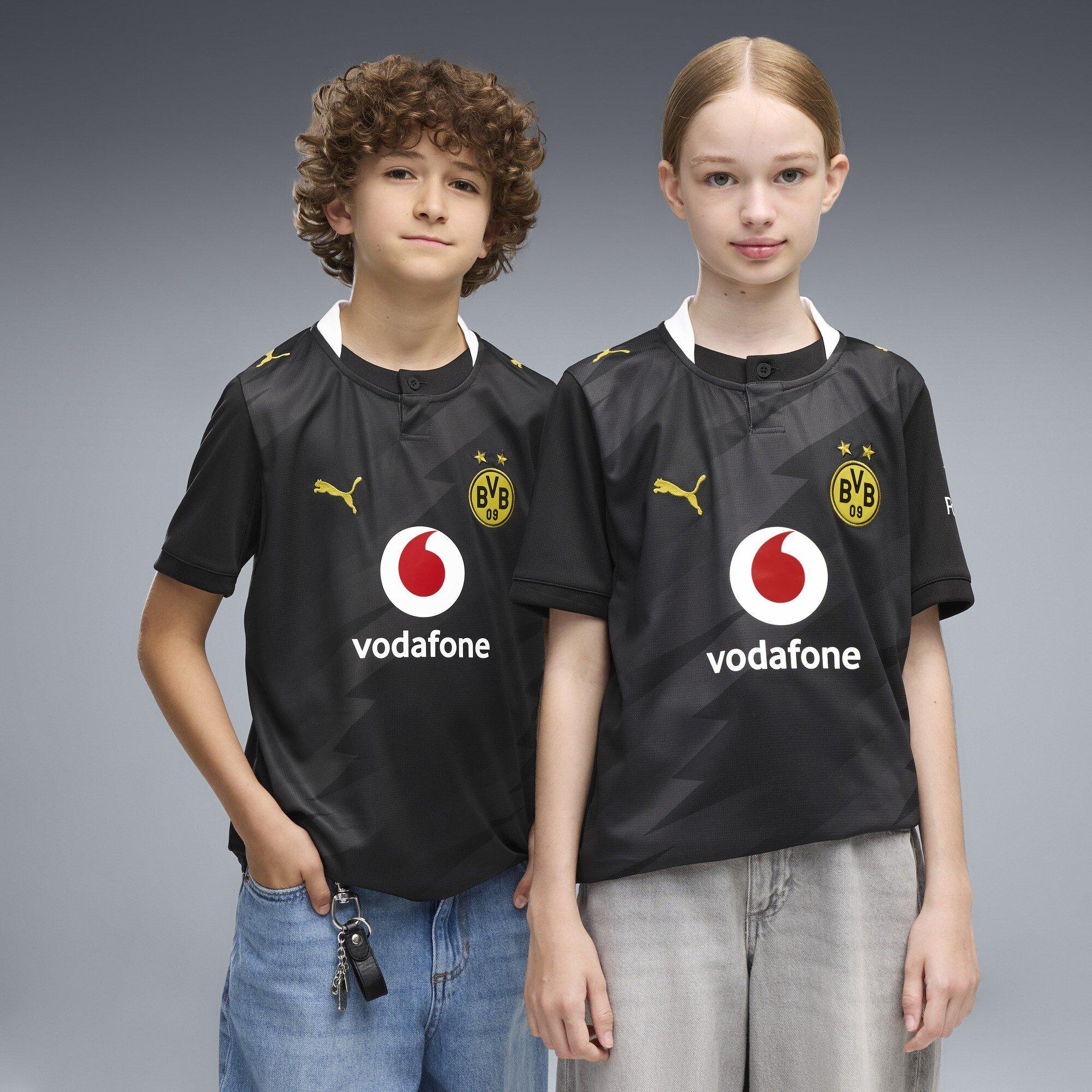 Black/Grey - Puma - Borussia Away Shirt 2026/27 Juniors - 3