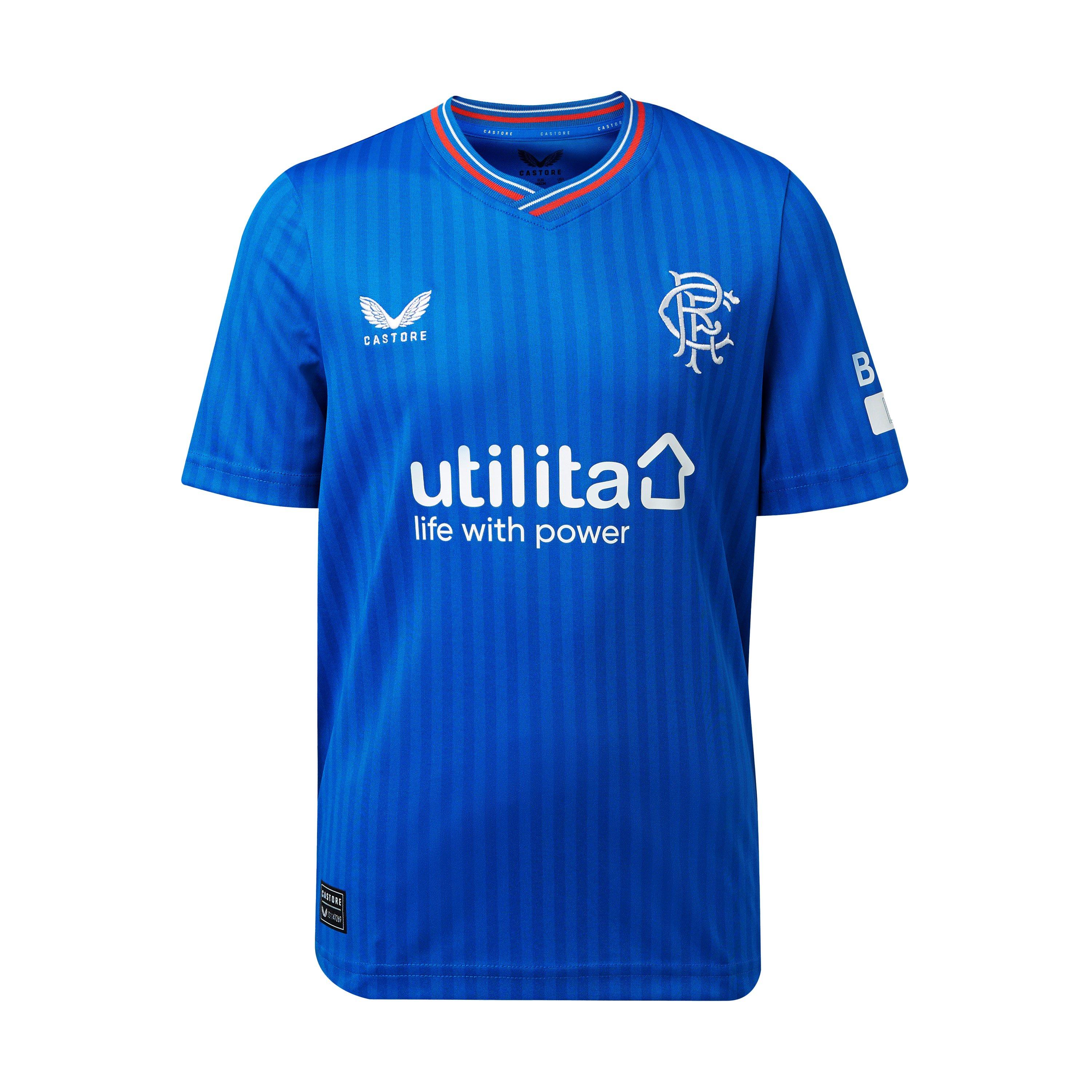 Officiel Glasgow Rangers 2020-2021 Castore Maillot Domicile Officiel Glasgow Rangers 2020-2021 Castore Maillot Domicile