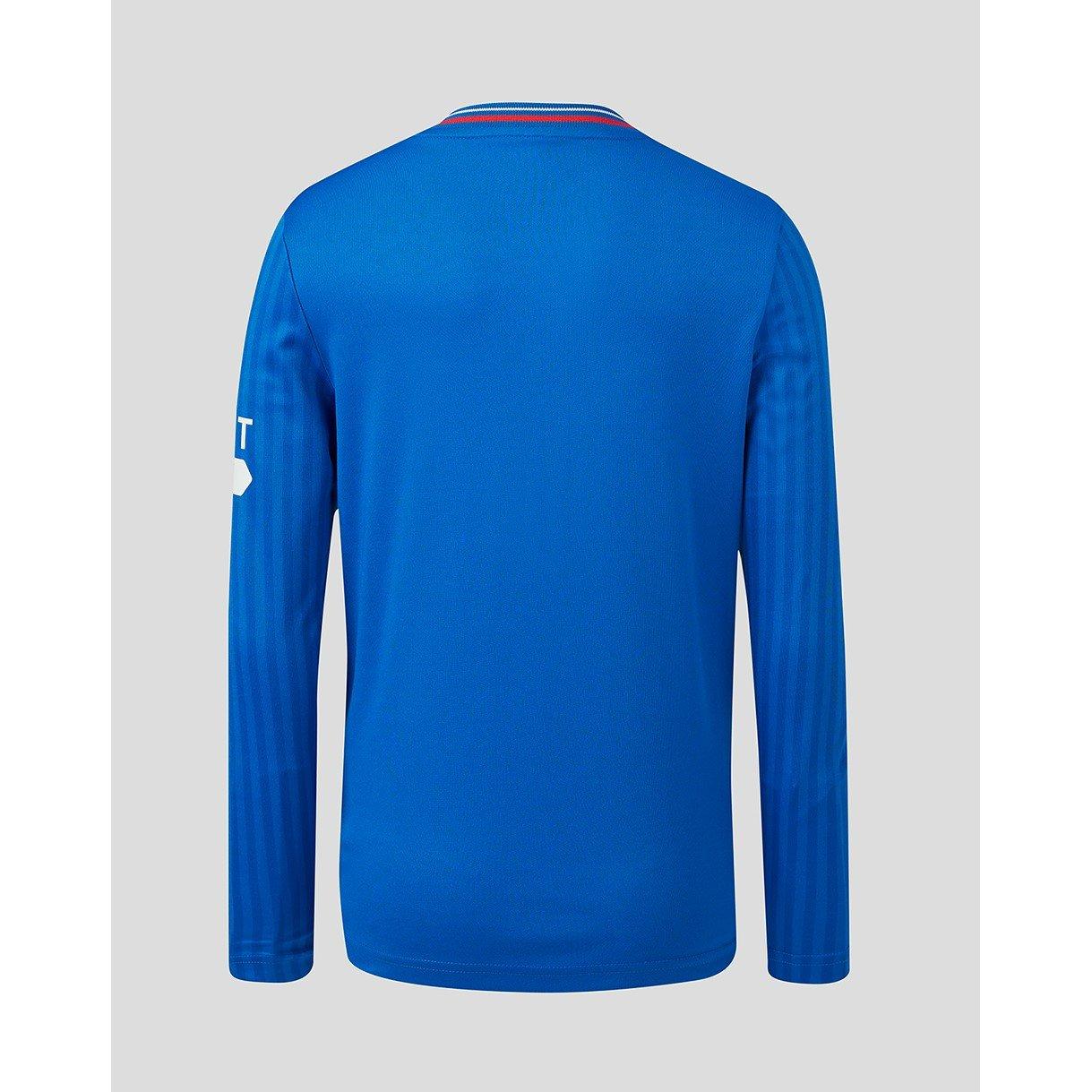 Blau - Castore - Rangers Home Long Sleeve Shirt 2023 2024 Juniors - 2
