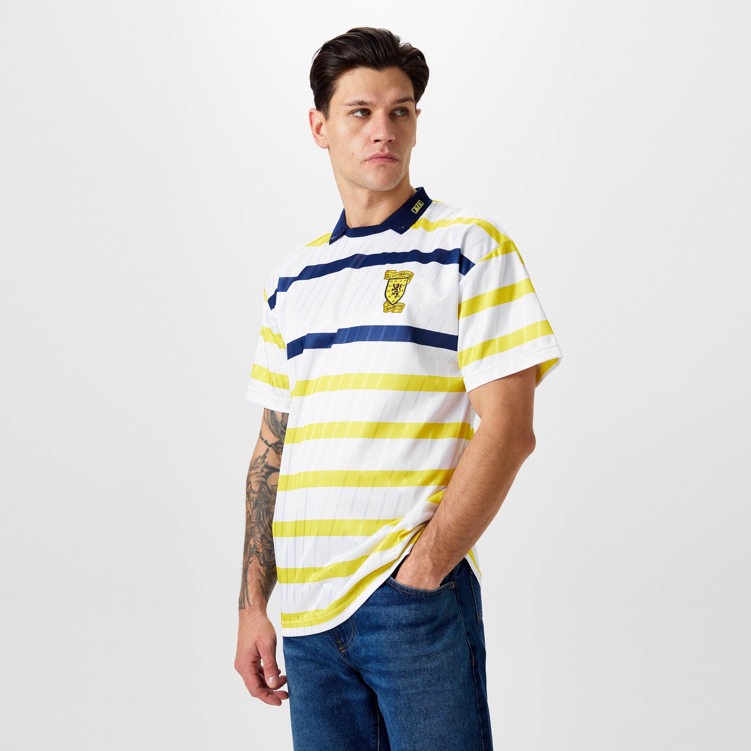 Wit - Score Draw - Scotland '90 Away Retro Football Shirts - 3